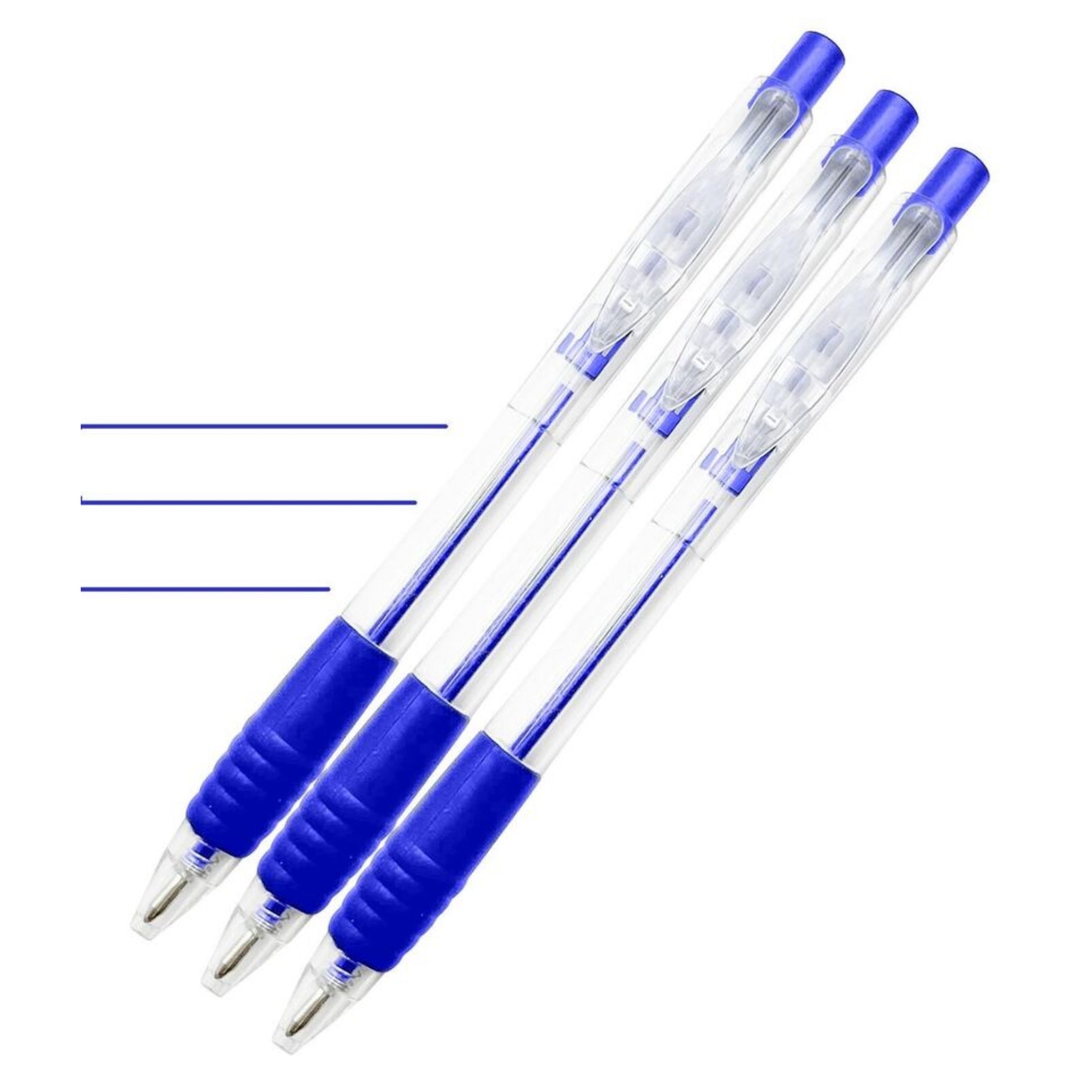 Beclen Harp 8 Ballpoint Pens Set High Quality Soft Non-Slip Grip Medium Ball Point Pen Biros