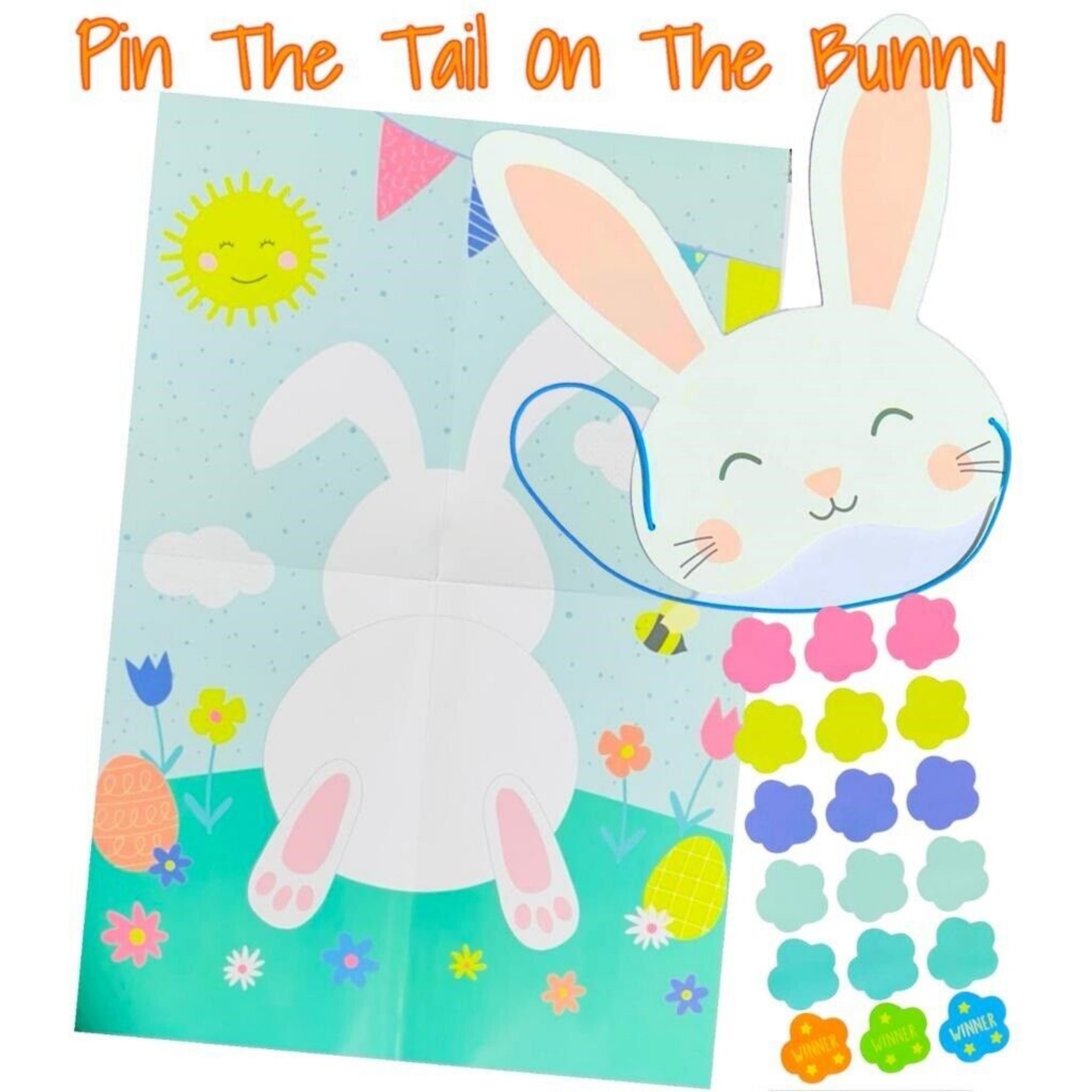 Beclen Harp Pin The Tail On The Bunny Rabbit Easter Egg Hunt Kids Fun Easter Party Game Gift