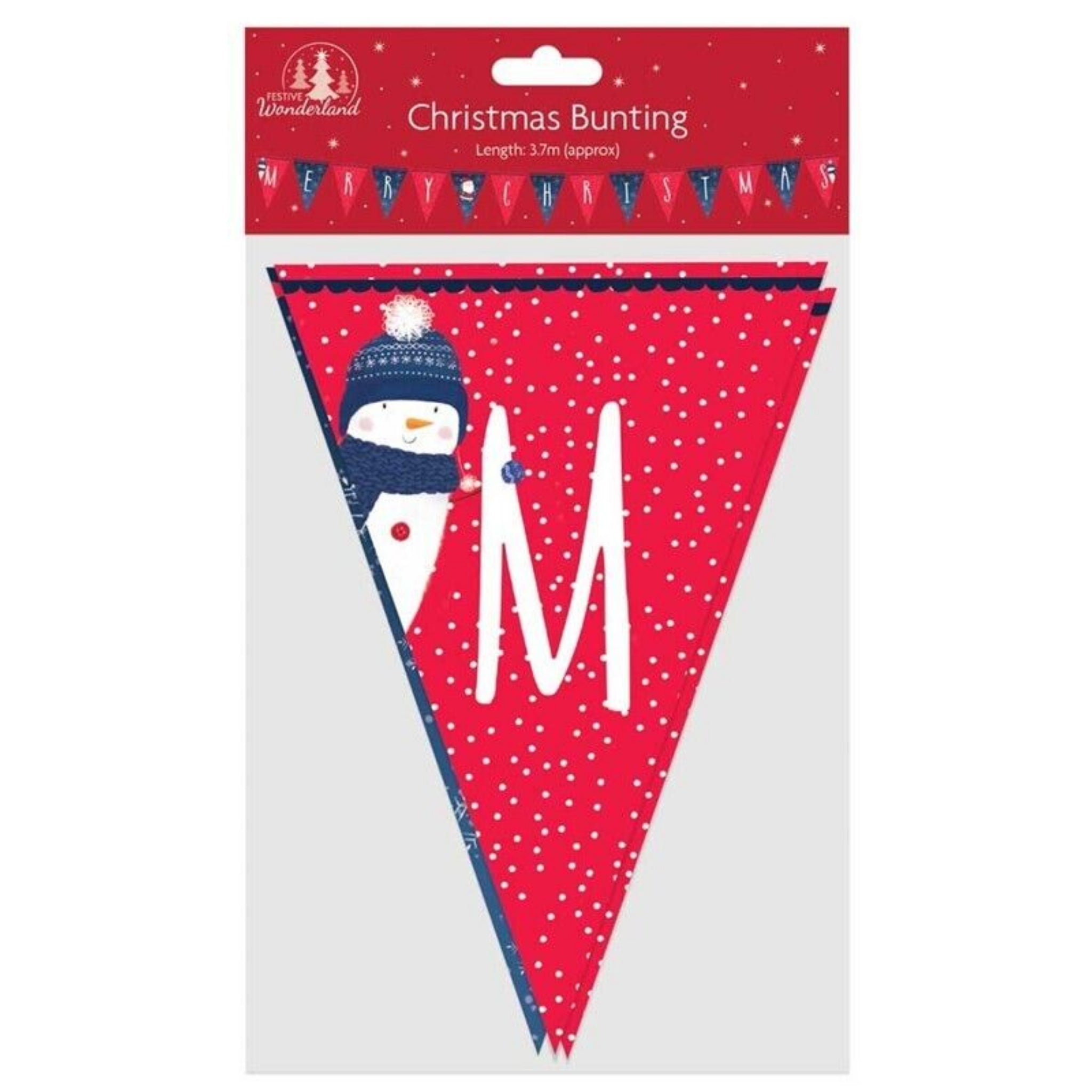 Beclen Harp 4x Merry Christmas Banner Bunting Party Decoration Hanging Decors Garlands -3.7M
