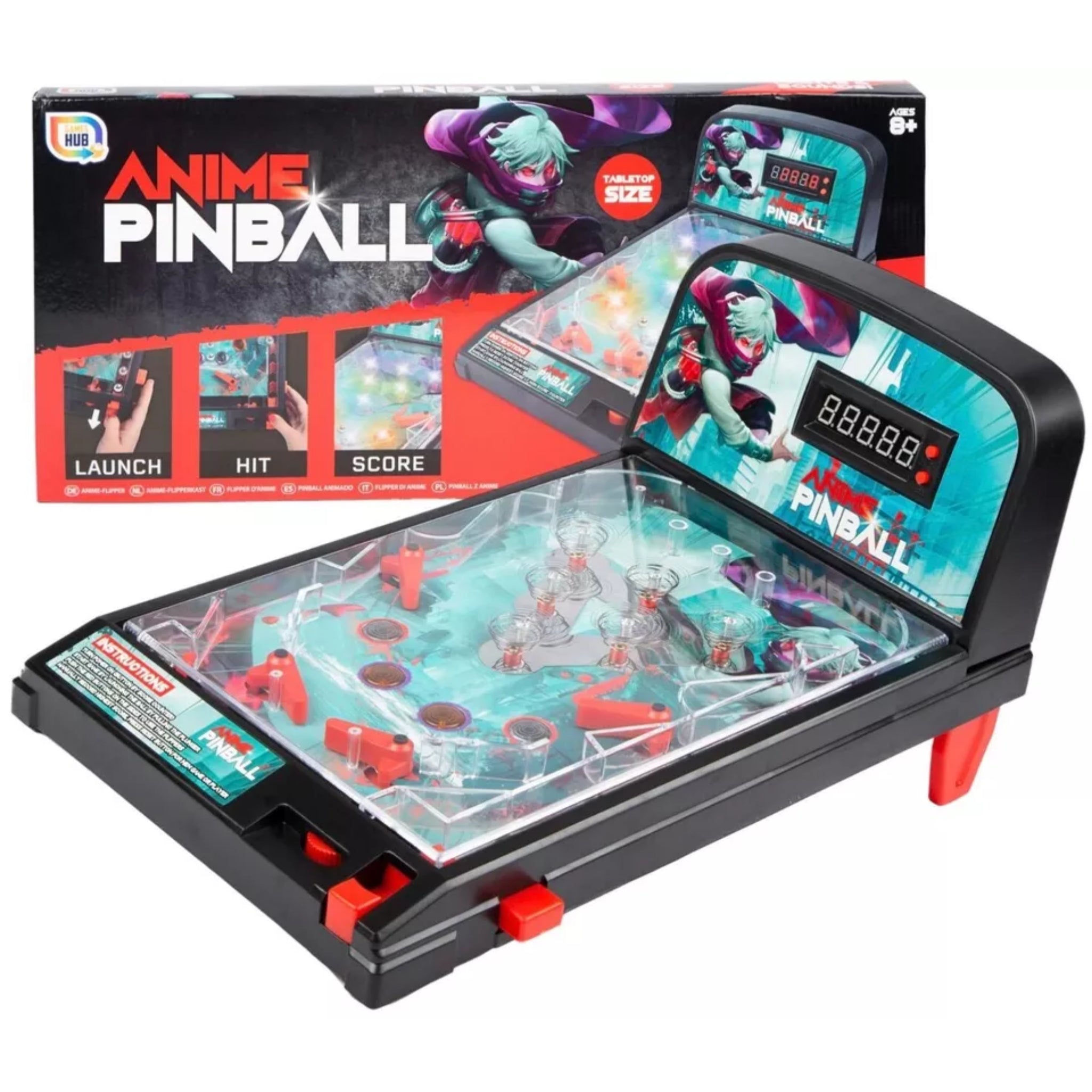 Beclen Harp Anime Pinball Tabletop Action Reflex Rapid Challenging Game Kids Toy Xmas Gift