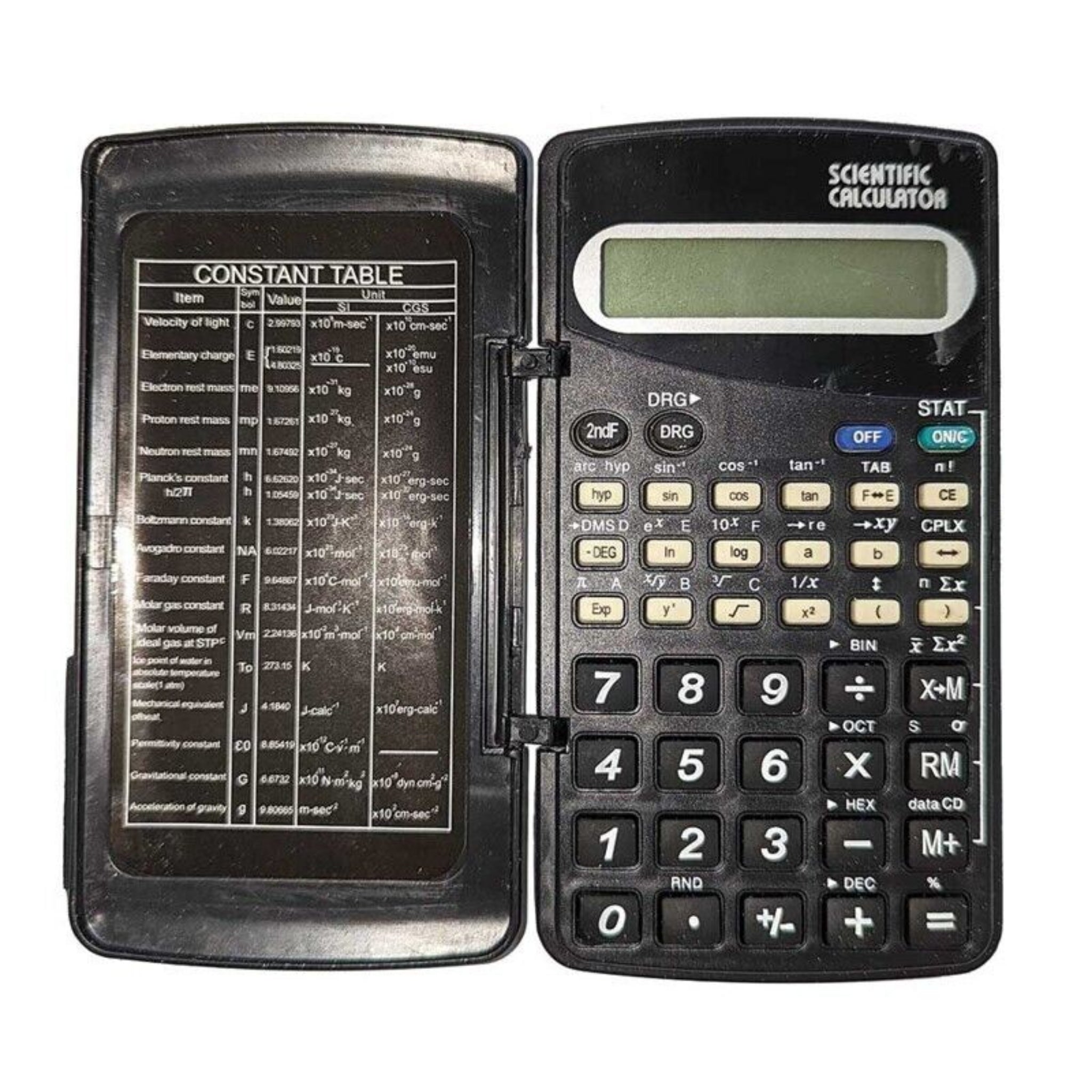 Beclen Harp Scientific Calculator With Cover Case GCSE Maths A Level School Office 10 Digit