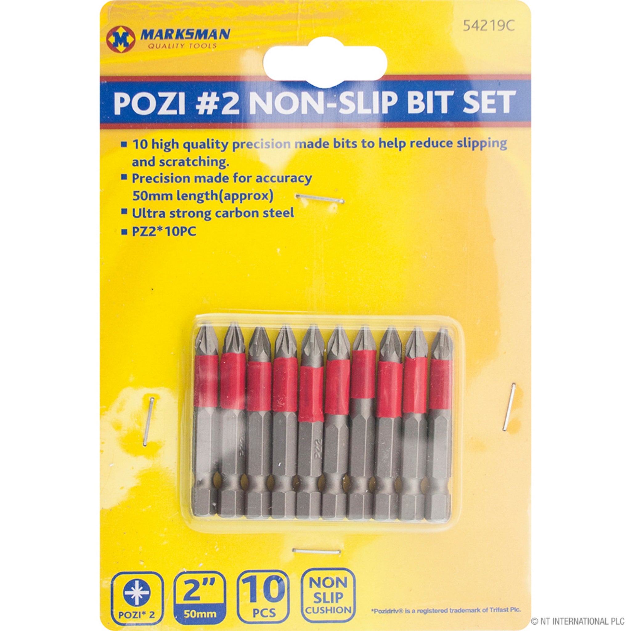 Beclen Harp 10pc 6" 150mm Long Non Slip Bits Pozi Phillips Slotted Screwdriver Drill Bit Set
