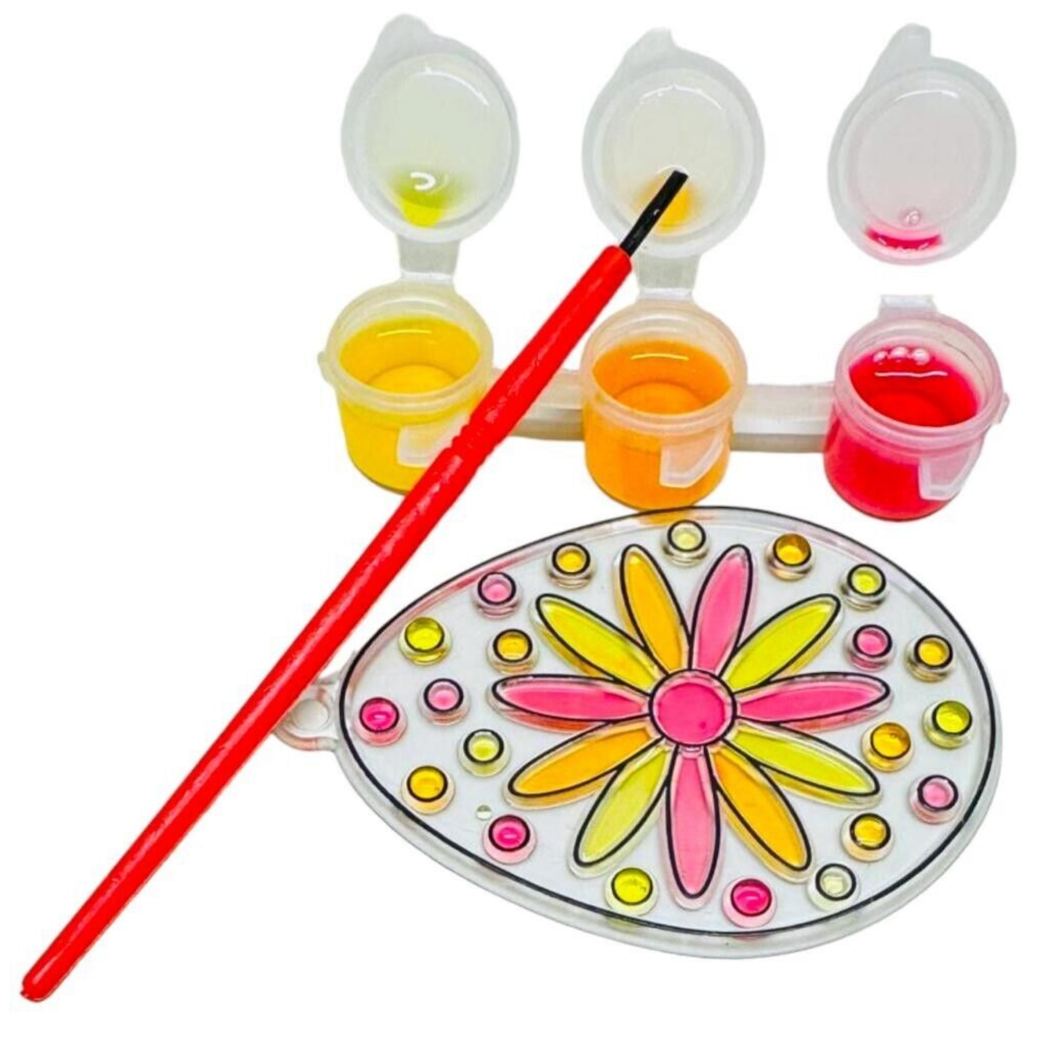 Beclen Harp Paint Your Own Easter Suncatcher Decorations Easter Crafts for Kids - Pack of 3