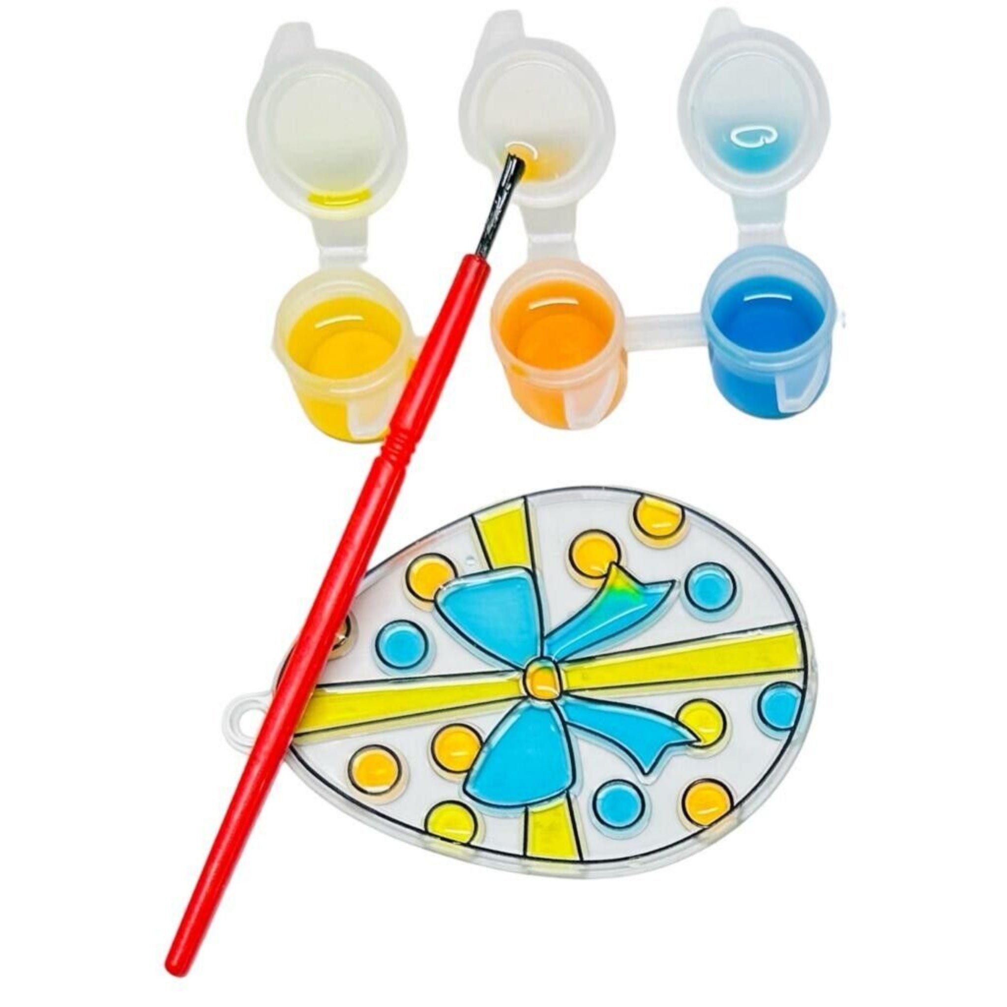 Beclen Harp Paint Your Own Easter Suncatcher Decorations Easter Crafts for Kids - Pack of 3