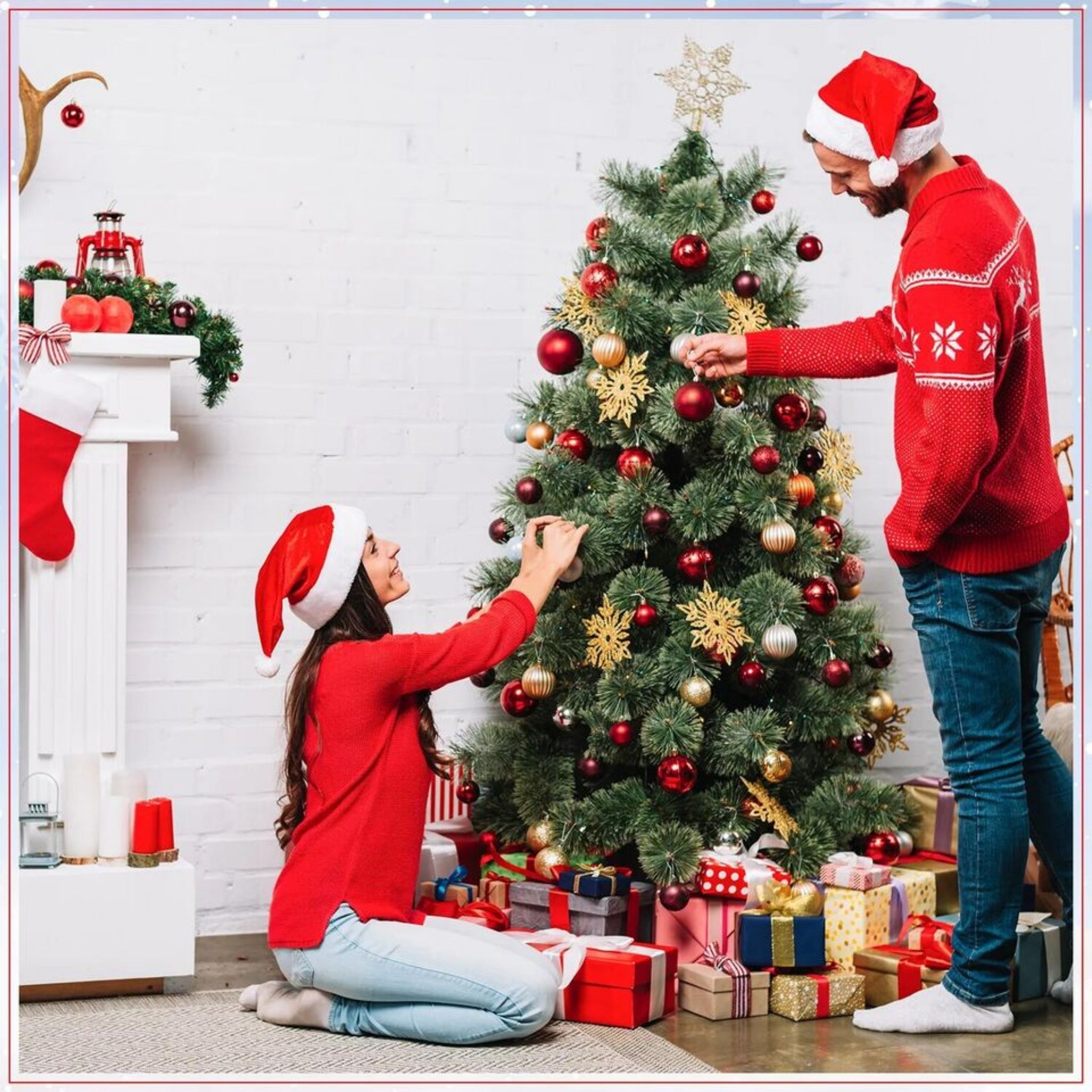 Beclen Harp 1 / 3 Pack Santa Hat Christmas Velvet Xmas Party Red Plush Adult Dress Fancy Unisex
