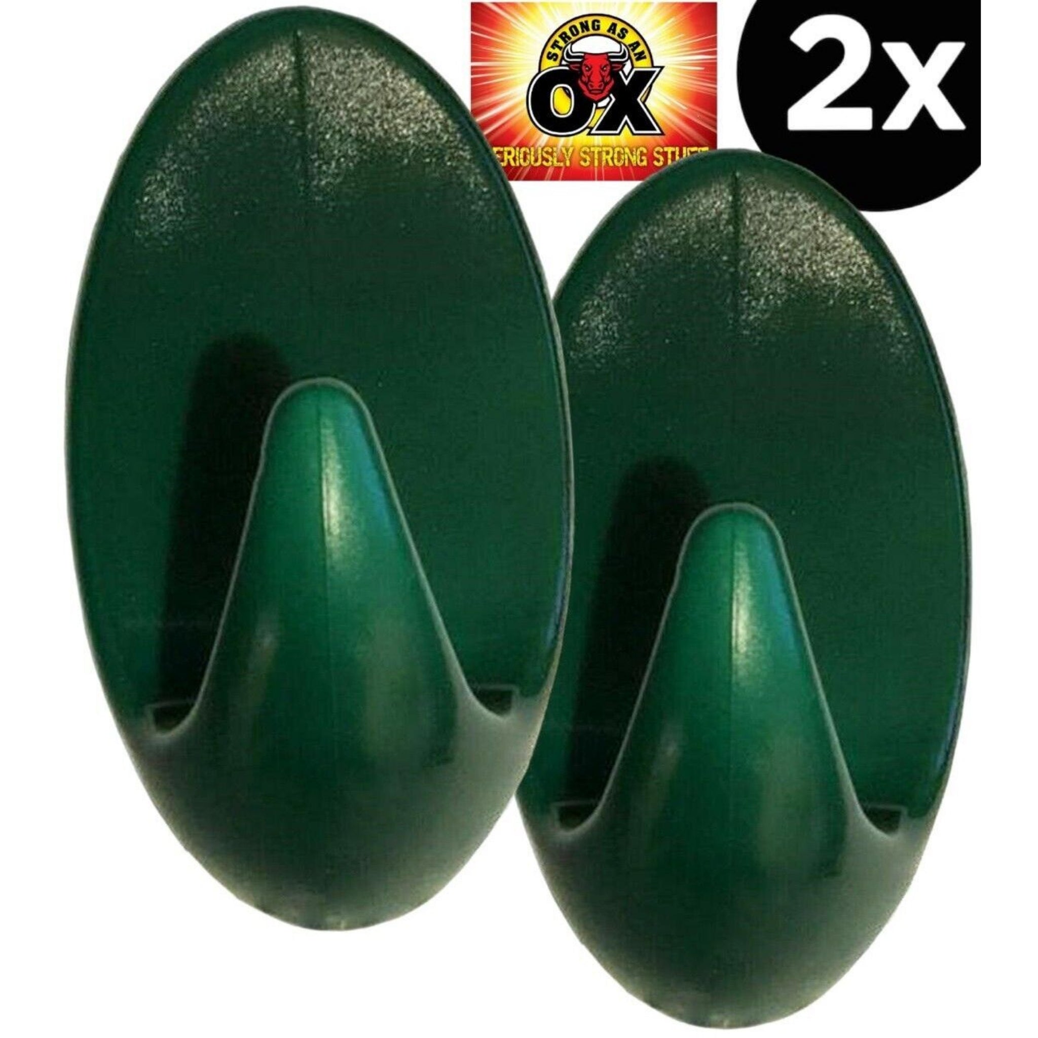 Beclen Harp 2 x Extra Strong Removable Strip Green Xmas Wreath Door Hanging Hook Mount Holds