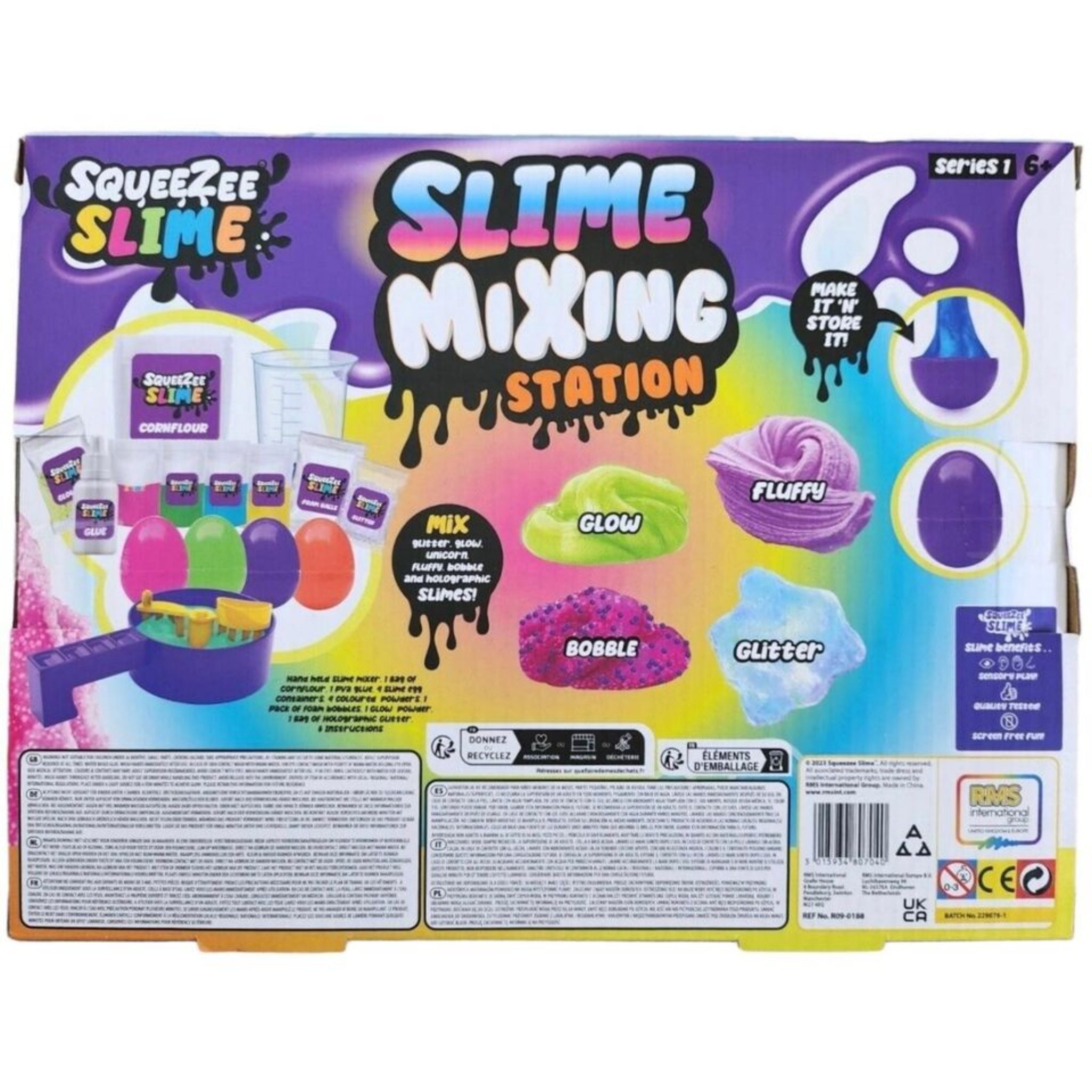 Beclen Harp Slime Kids Making Slime Kit Arts Glow Bobble Glitter Crafts Mixing Station Kit