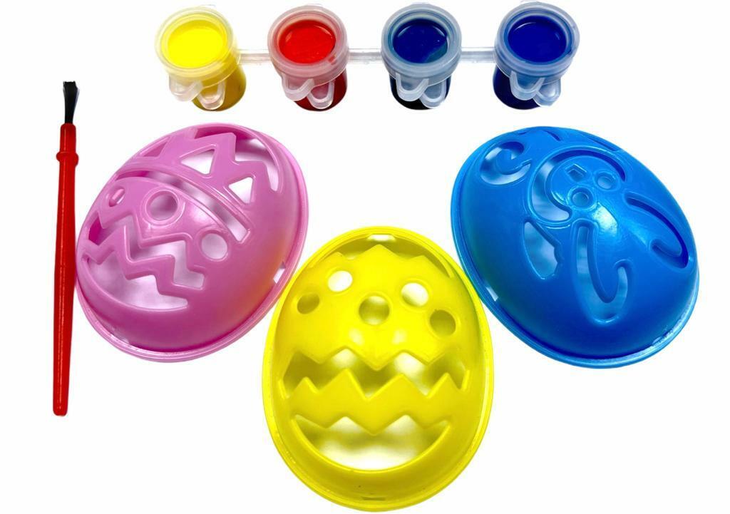 Beclen Harp Easter Craft Children's Paint Your Own Egg Set Stencil Set Cardmaking eggs paint set - Kids #Lockdown