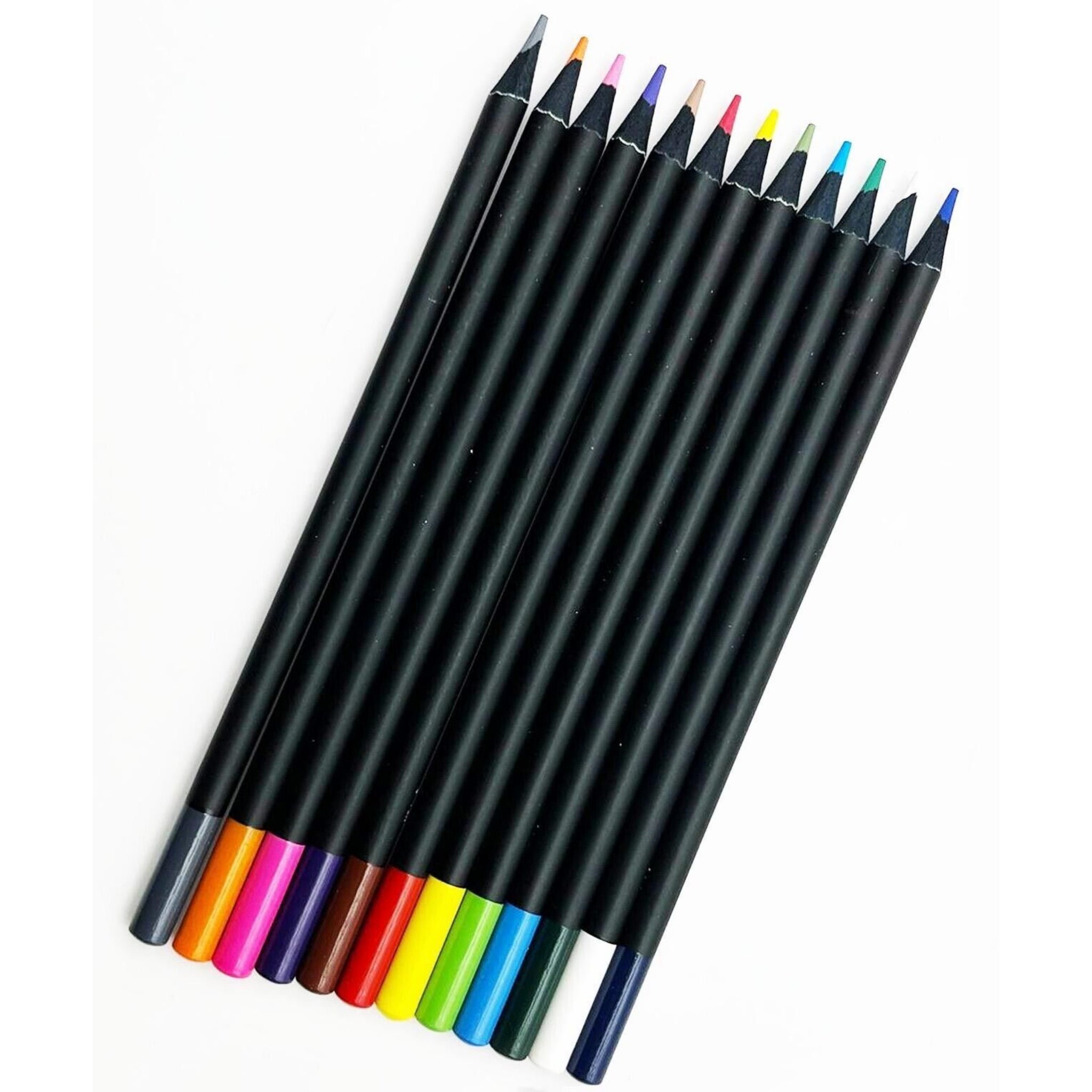 Beclen Harp 12 Colouring Pencils Set Super Soft for Kids Adult Books Artist Drawing School Best gift for children