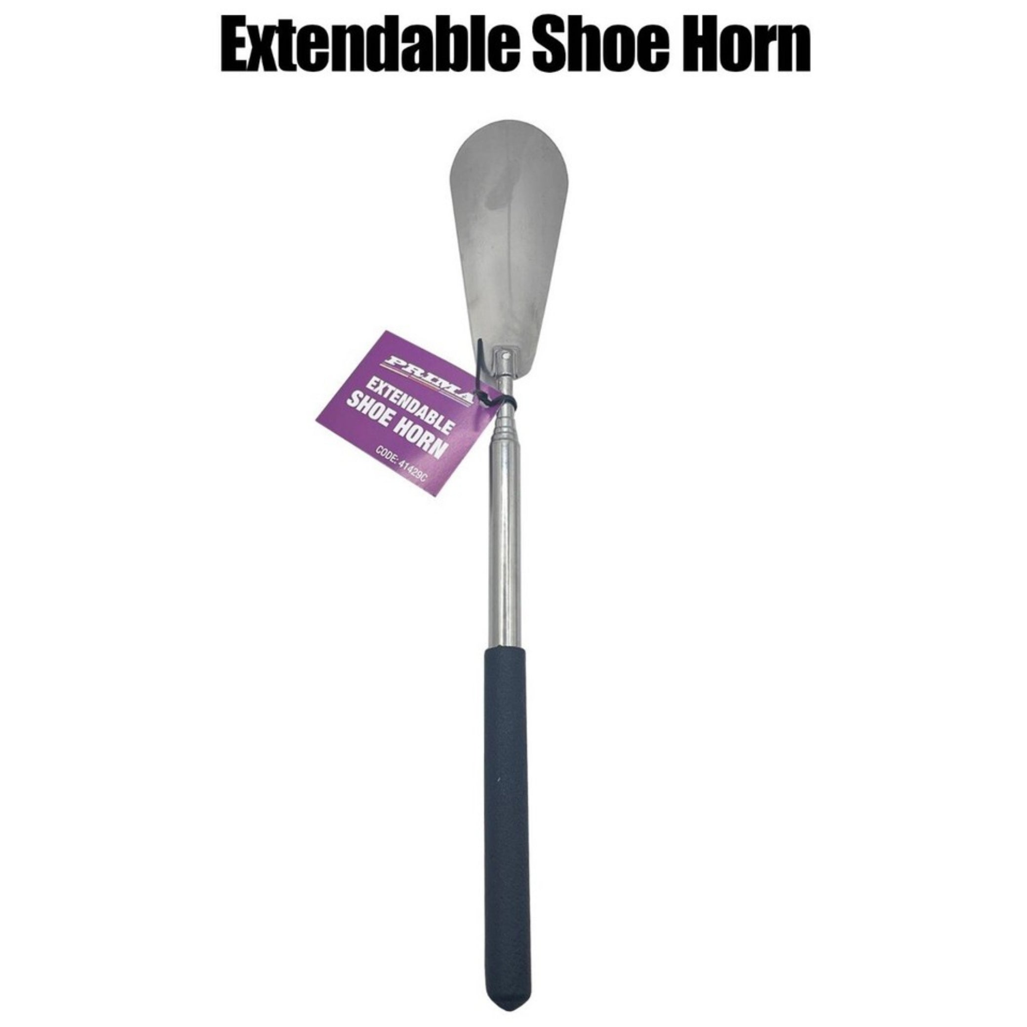 Beclen Harp Long Handle Extendable Shoe Horn Metal Shoehorn Handheld Remover Telescopic UK Best Seller - Easy Home supplies