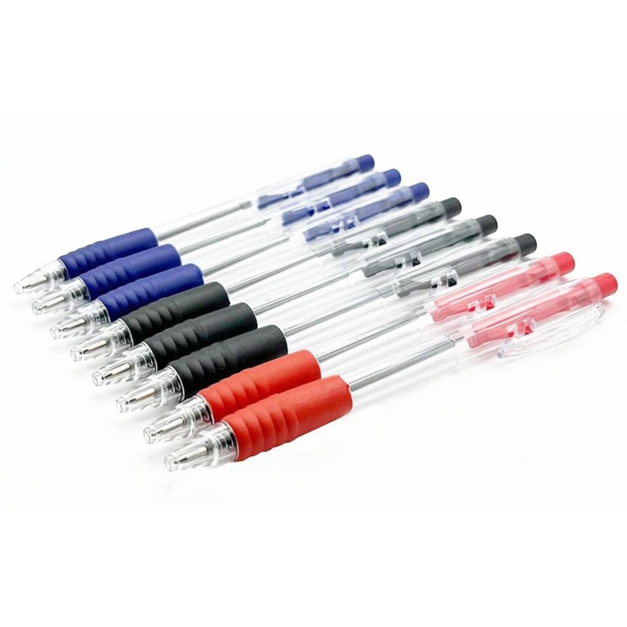 Beclen Harp 8 Ballpoint Pens Set High Quality Soft Non-Slip Grip Medium Ball Point Pen Biros