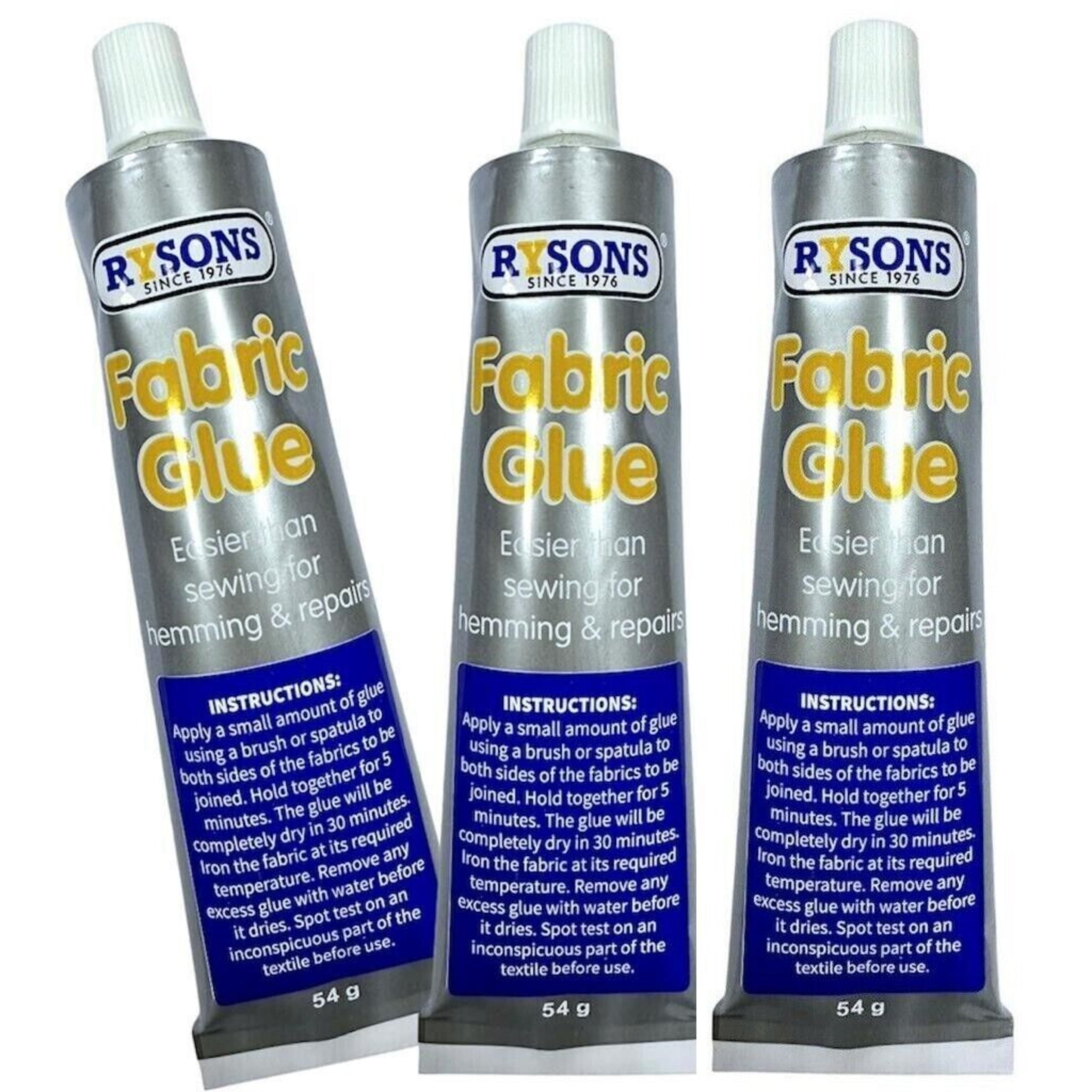 Beclen Harp 3x Extra Strong Fabric Glue 54g Quick Bond Adhesive for Hemming Sewing No Stitch