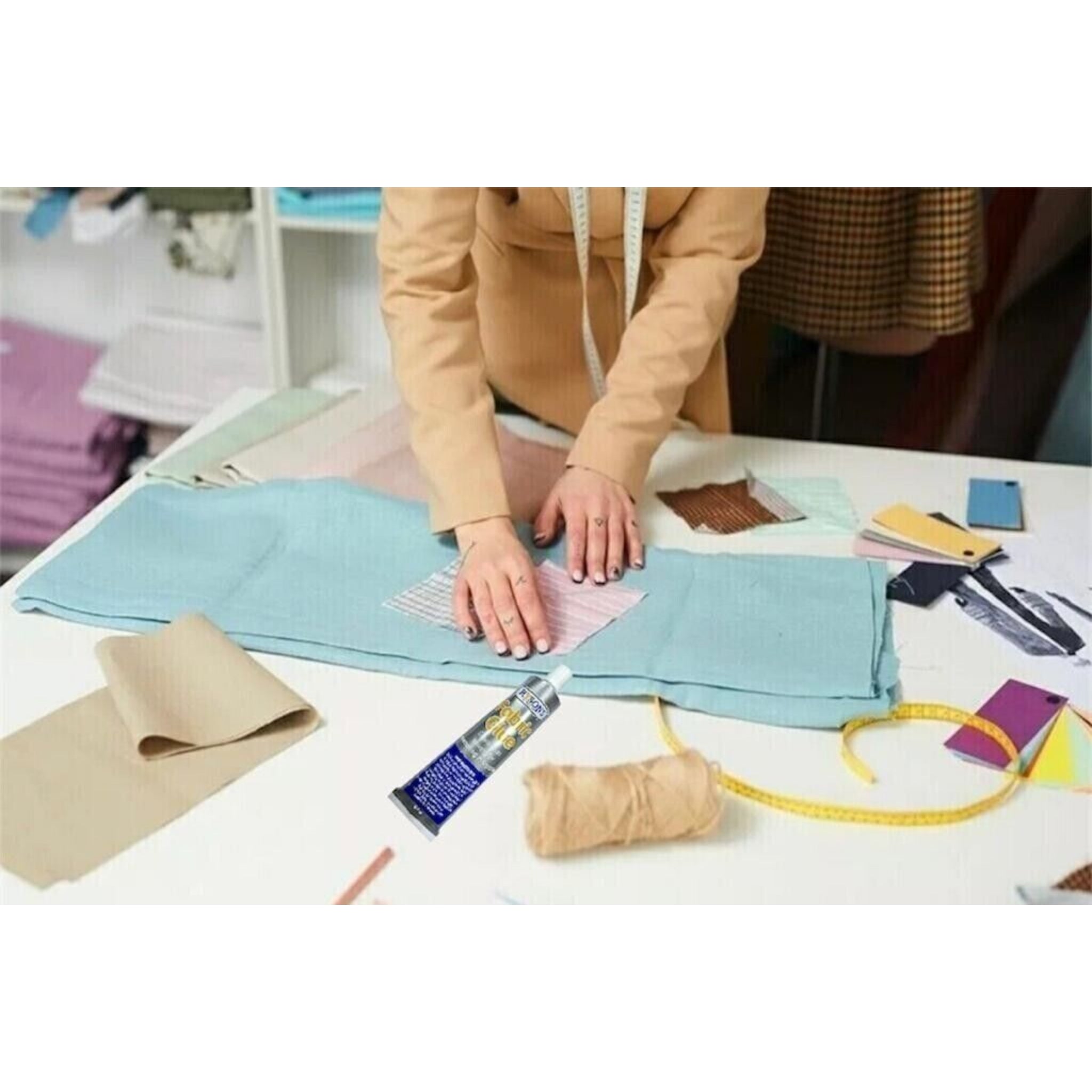 Beclen Harp 3x Extra Strong Fabric Glue 54g Quick Bond Adhesive for Hemming Sewing No Stitch