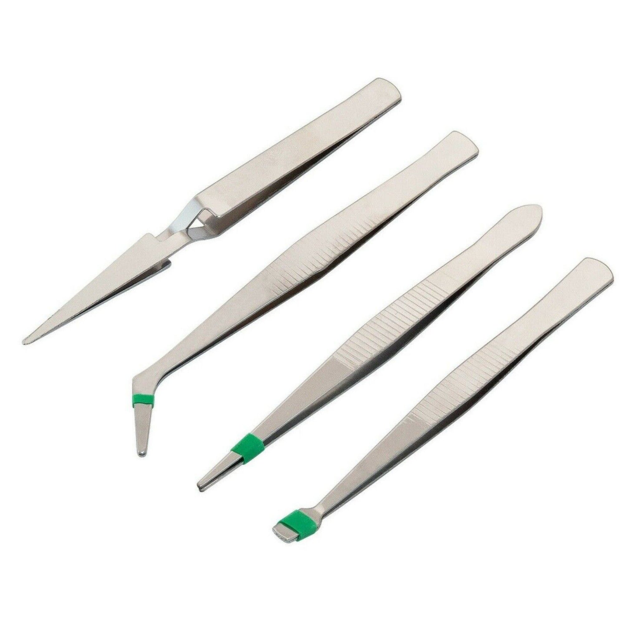 Beclen Harp 4 Professional Eyebrow Tweezers Facial Hair Remover Slanted Stainless Steel