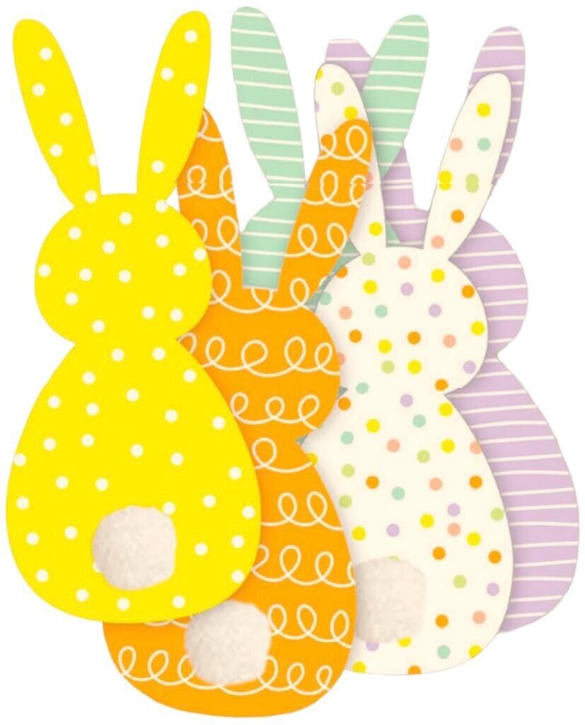 Beclen Harp Easter Bunting Bunny Rabbit Banner Garland Hanging Ready Threaded 2 Metresv