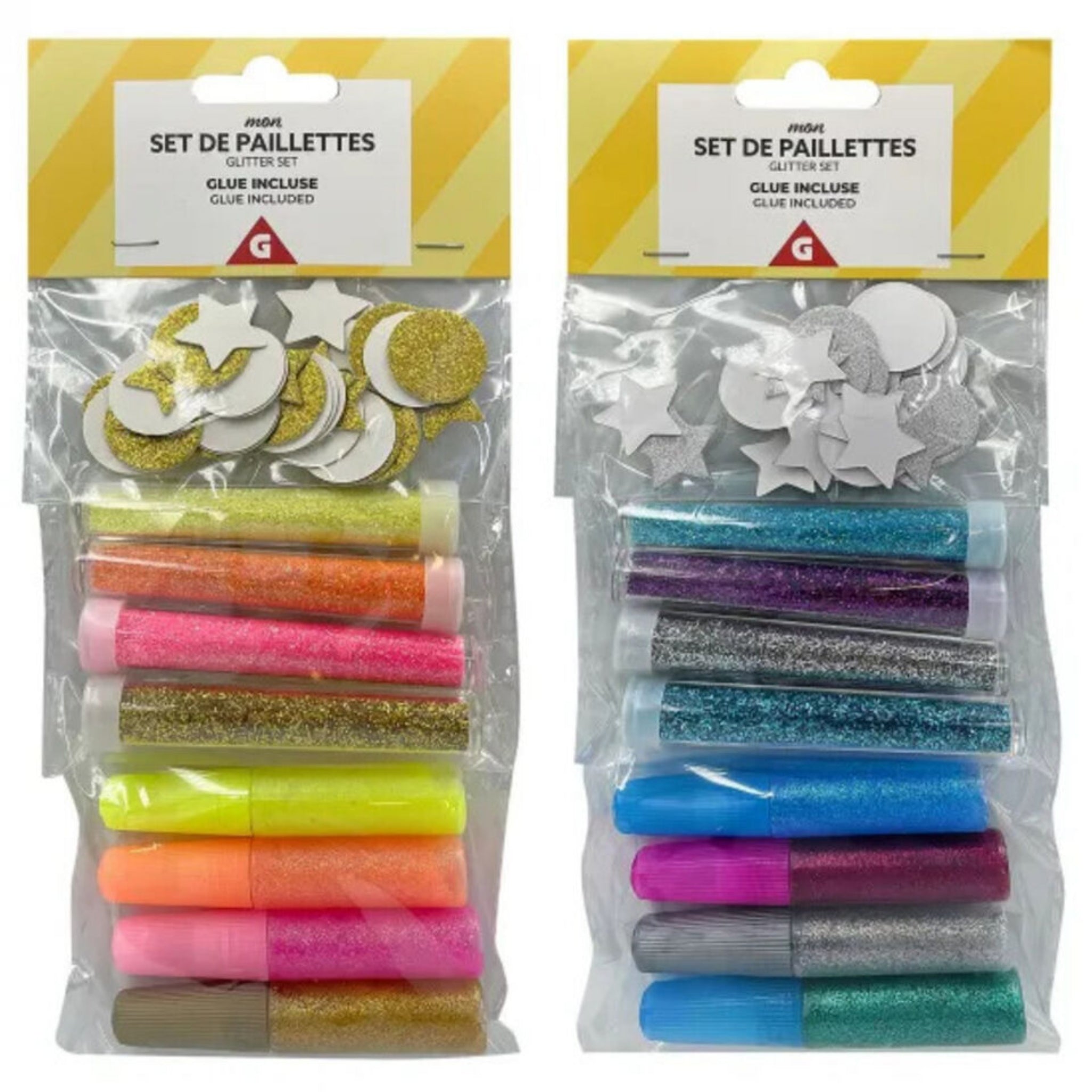 Beclen Harp Glitter Glue Set Sparkly Colours Kids Children Fun Art Craft Painting Activity