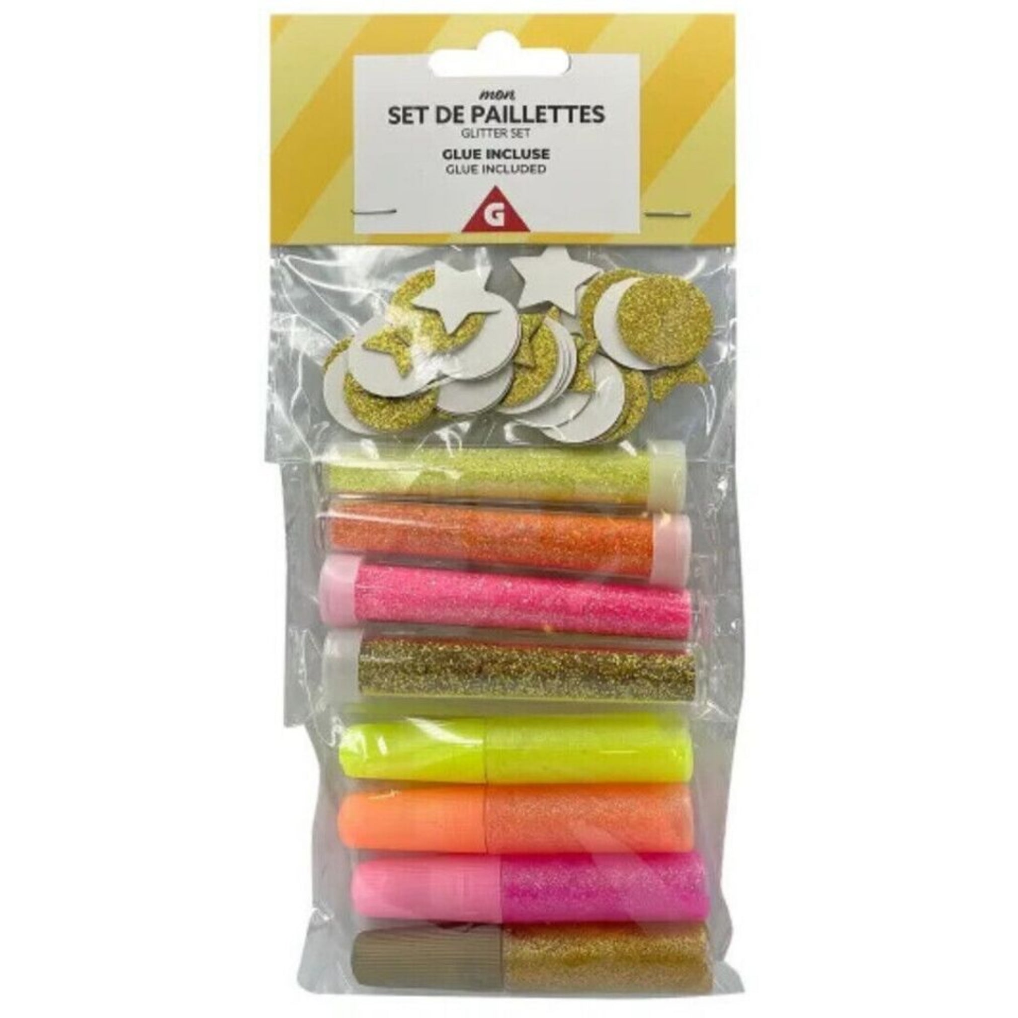 Beclen Harp Glitter Glue Set Sparkly Colours Kids Children Fun Art Craft Painting Activity