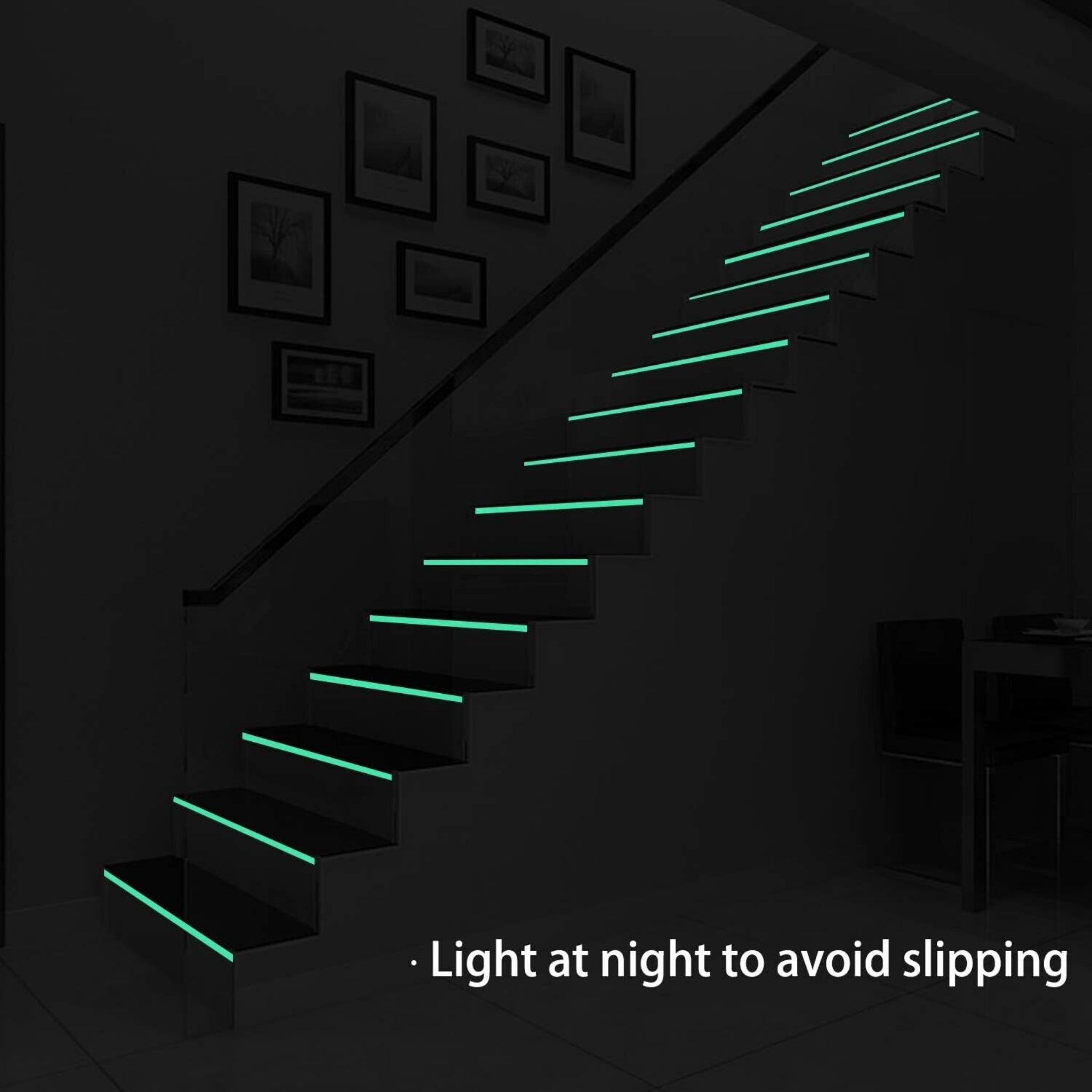 Beclen Harp 3MT Glow In The Dark Tape Thin Sticker Neon Light Safety Switch Green Halloween