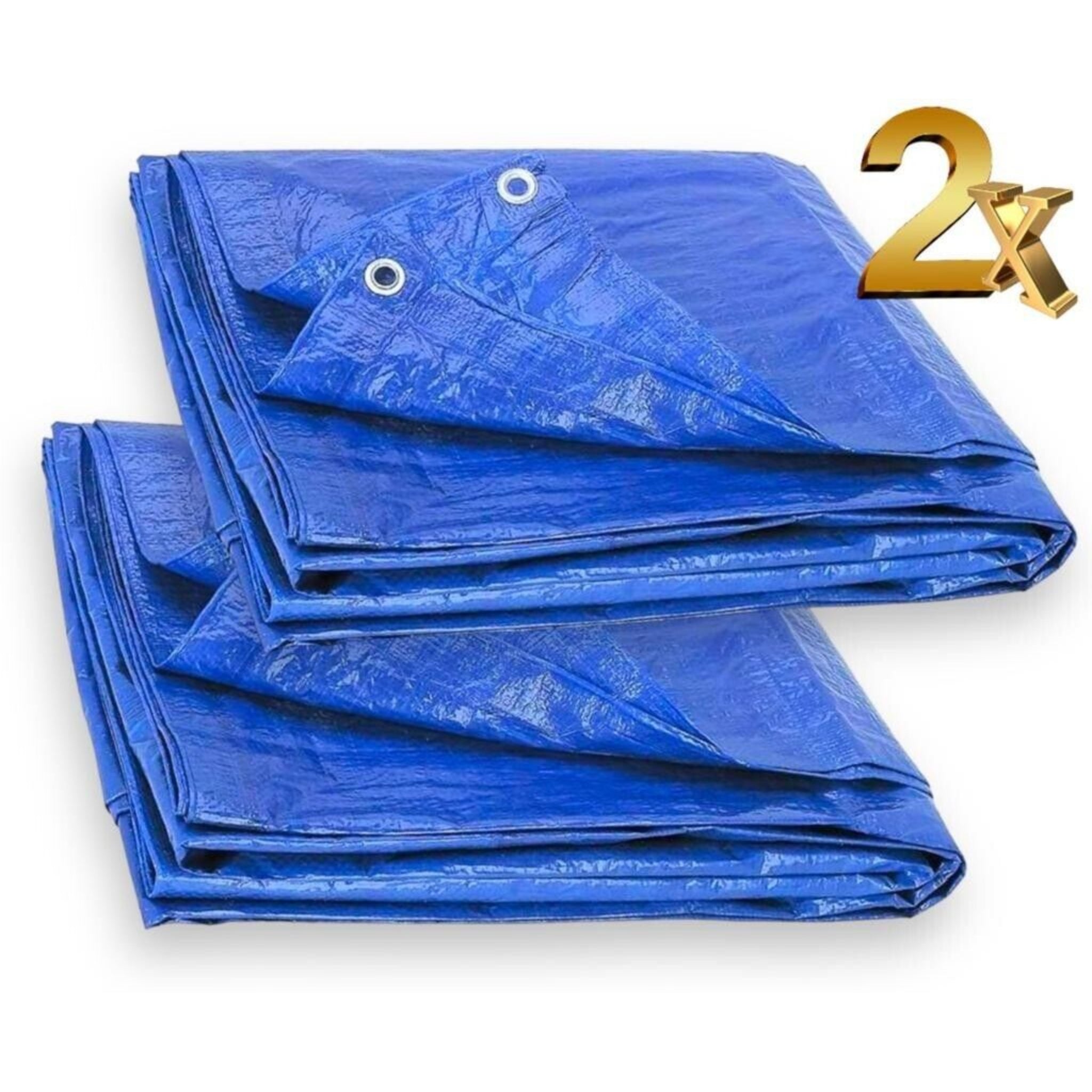 Beclen Harp 2x Tarpaulin Regular Heavy Duty Waterproof Cover Tarp Ground Sheet Multi-Purpose