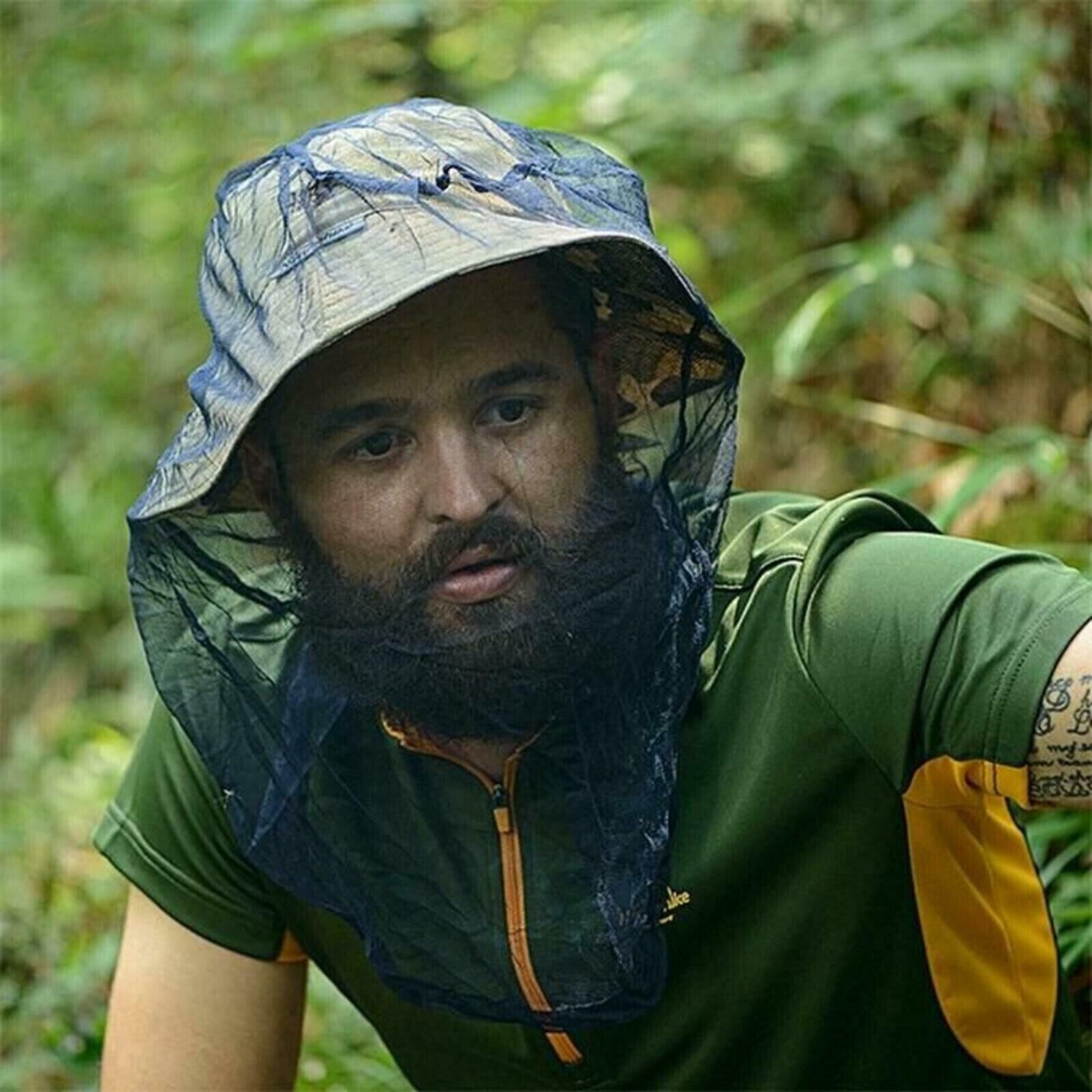 Beclen Harp Midge Mosquito Head Net Hat Insect Fly Mesh Face Protector Travel Camping
