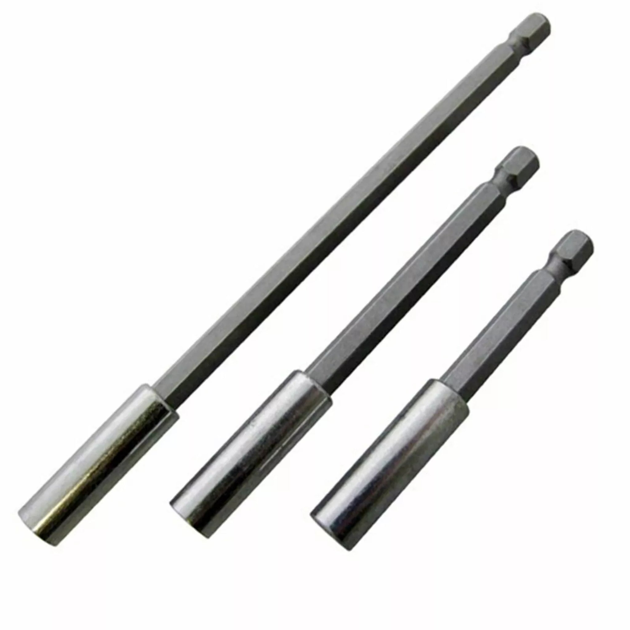 Beclen Harp 3pc 1/4" Magnetic Bit Holder Set Hex Hexagon Screwdriver Drill 75 100 150mm Long