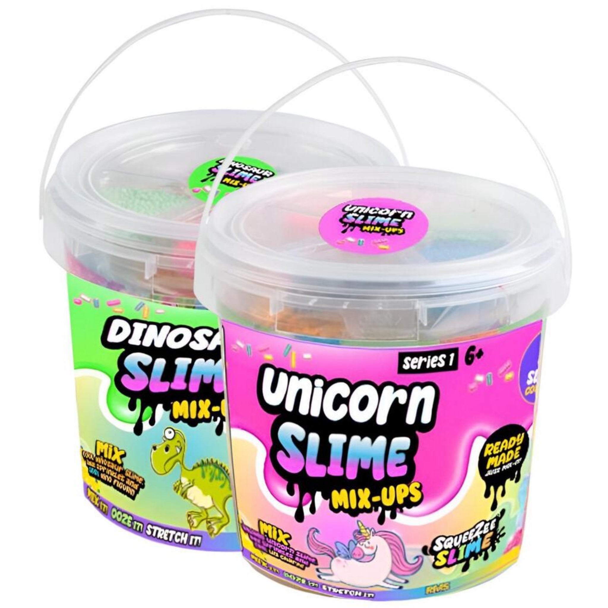 Beclen Harp Unicorn / Dinosaur Squeezee Slime Mix-Ups Tub Toy Party Art Crafting Kits 500g