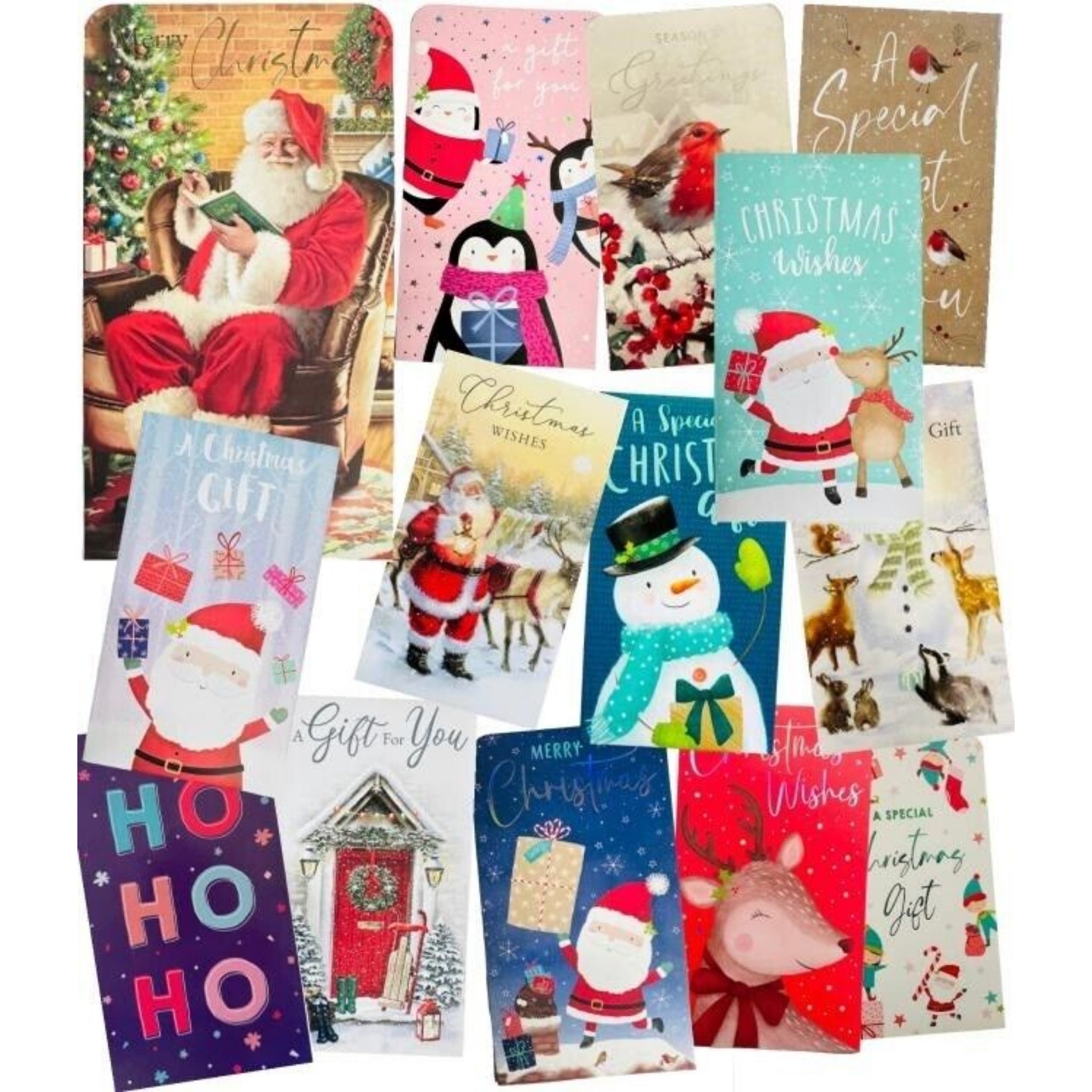 Beclen Harp 8 Cute Christmas Money Wallets with Envelopes Assorted Designs Novelty Gift Card