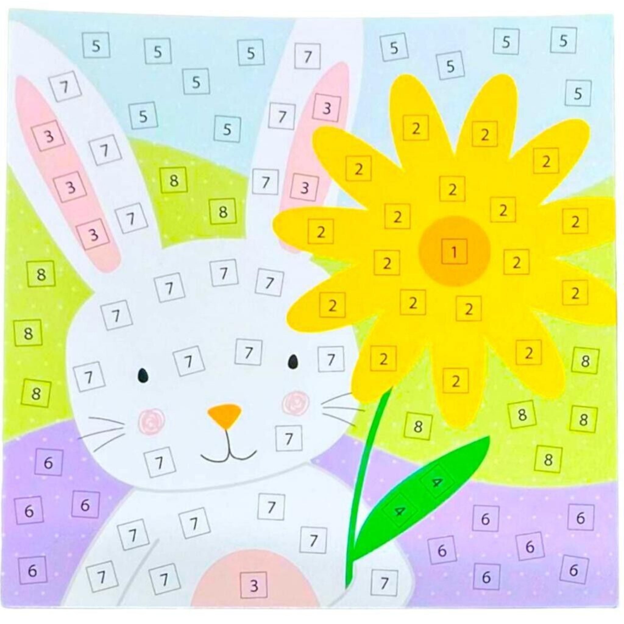 Beclen Harp Make your Own 2 Easter Mosaics - Decorate Your Own Easter Bunny Chick Craft Kit