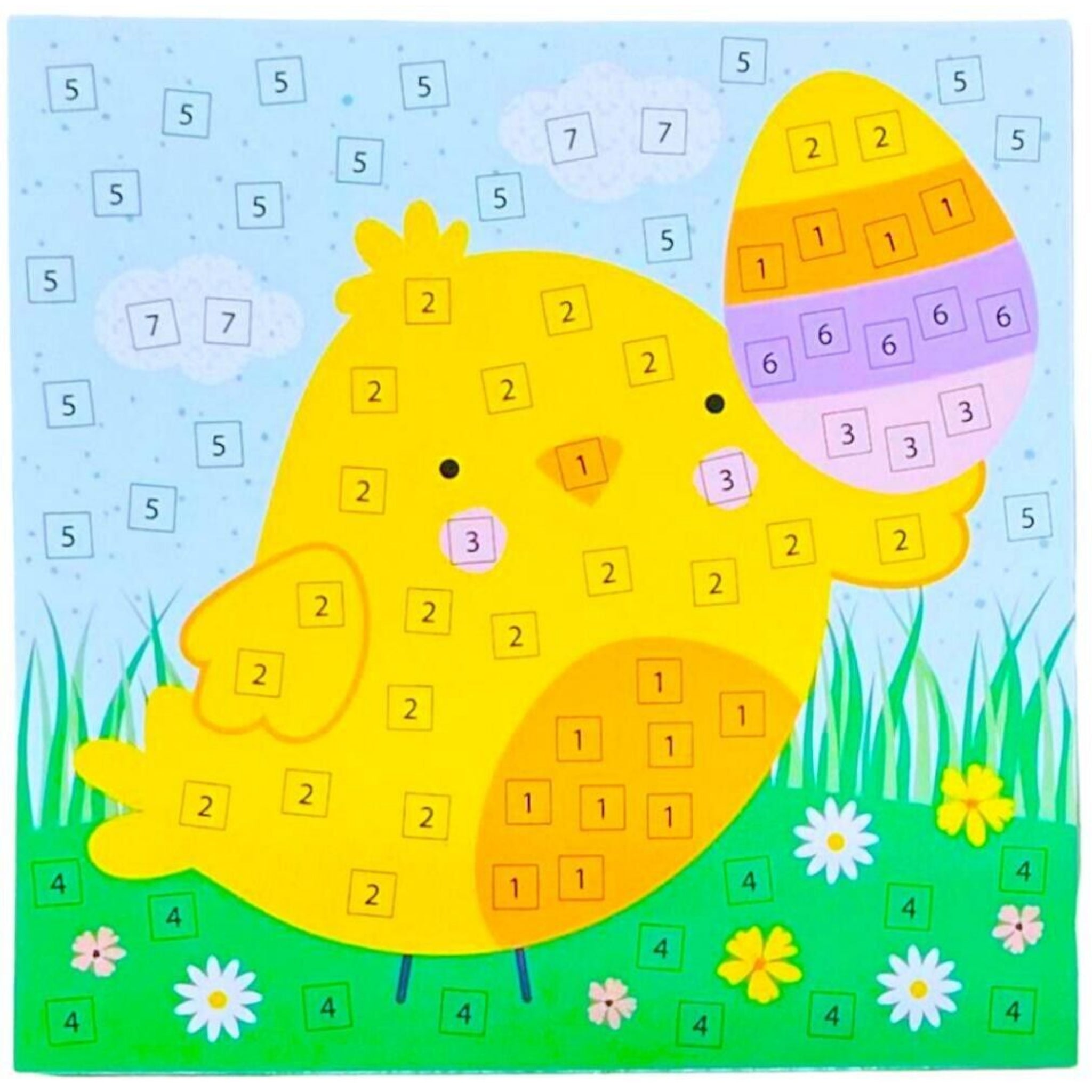 Beclen Harp Make your Own 2 Easter Mosaics - Decorate Your Own Easter Bunny Chick Craft Kit