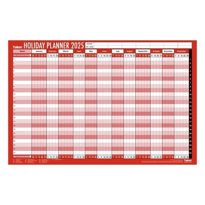 Beclen Harp 3x 2026 Wall Calendar Large Weekly Desktop Planner, Full Year Holiday Organiser office Home desk calendar