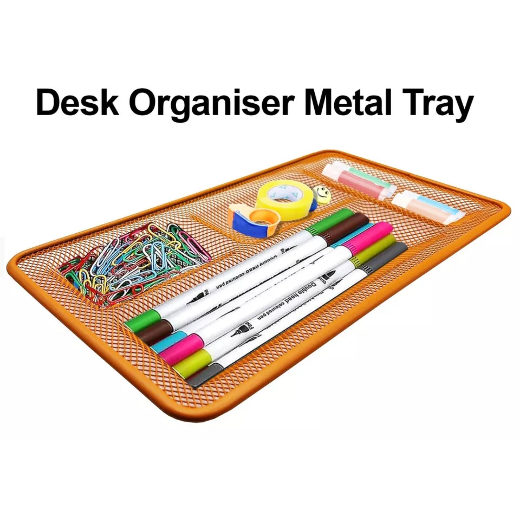 Beclen Harp Metal Mesh Desk / Draw Tidy Pencils Organiser Container Stationery Office School