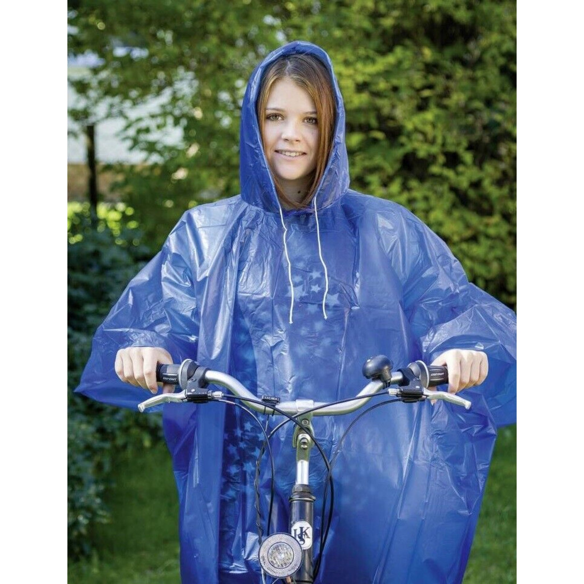 Beclen Harp Raincoat Adult Hooded Rain Poncho Waterproof Blue Translucent Rain Woman Man UK