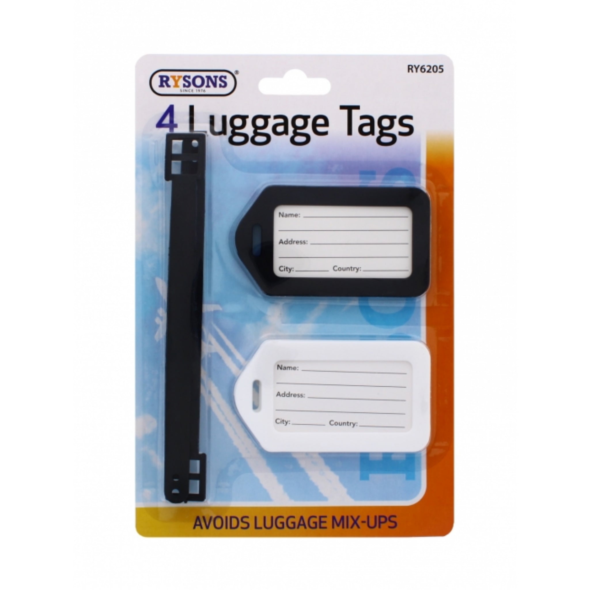 Beclen Harp 4x Luggage Tags Suitcase ID Card Name Label Baggage Address Safe Travel Holiday