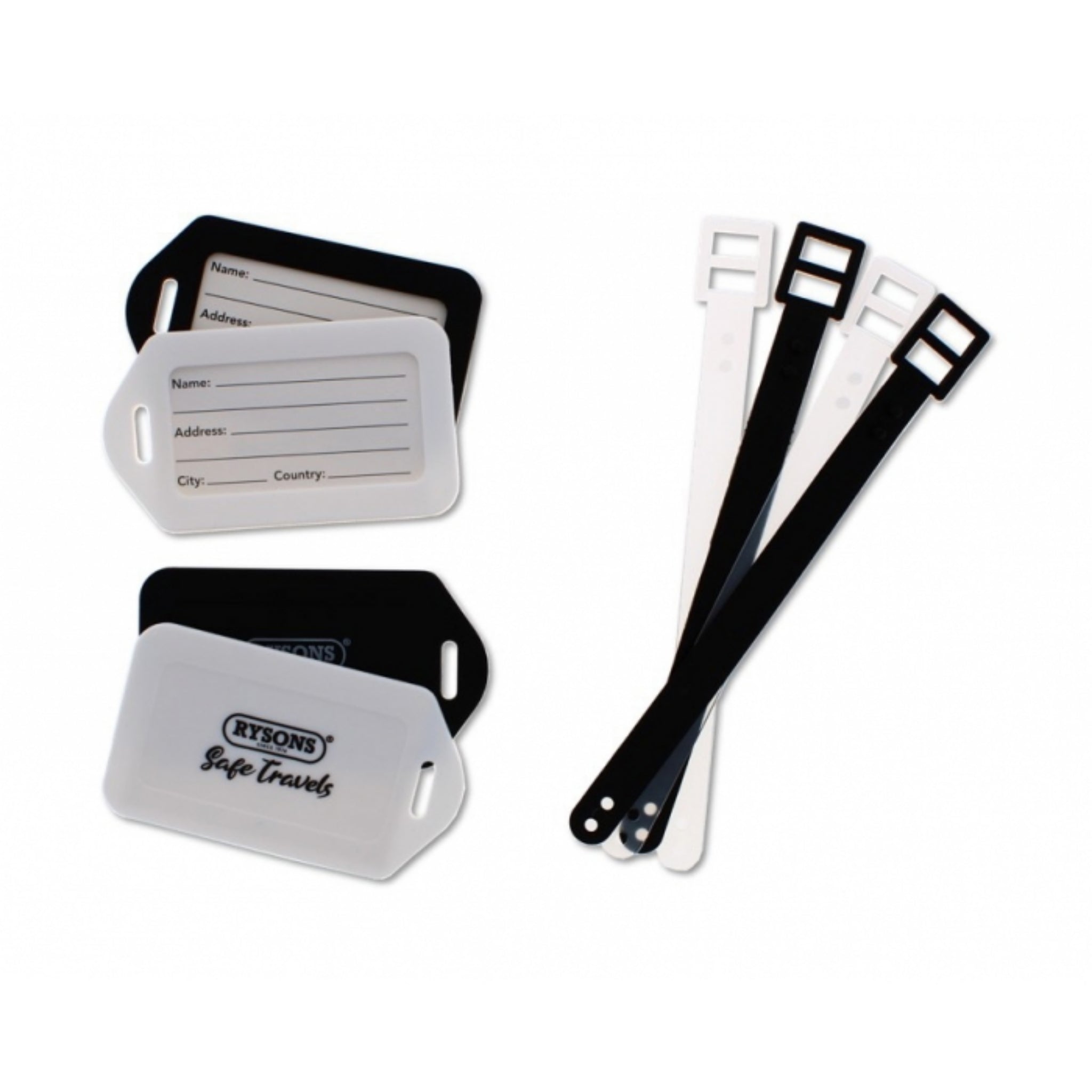 Beclen Harp 4x Luggage Tags Suitcase ID Card Name Label Baggage Address Safe Travel Holiday