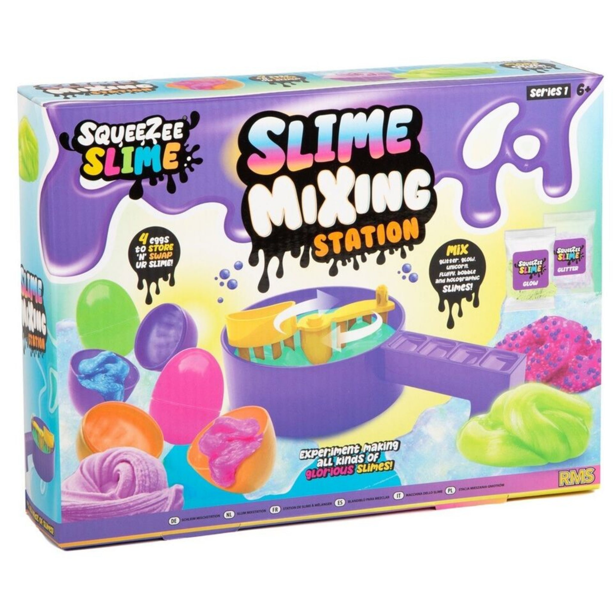 Beclen Harp Slime Kids Making Slime Kit Arts Glow Bobble Glitter Crafts Mixing Station Kit