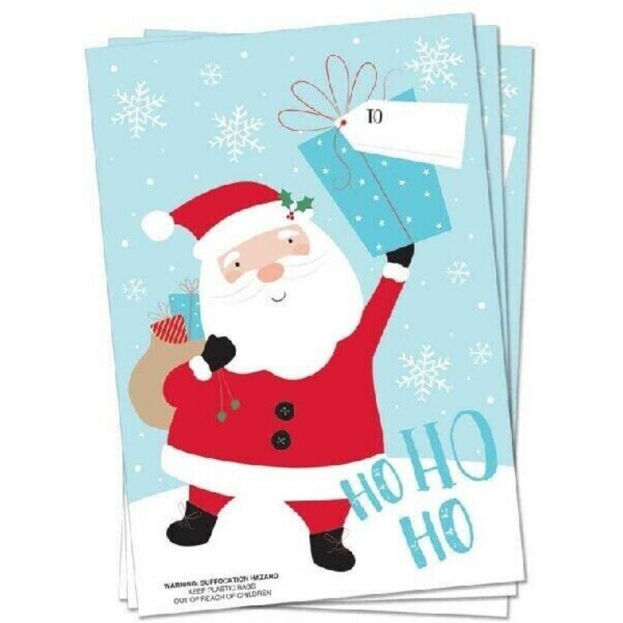 Beclen Harp 3 X Giant Plastic Reusable Strong Vinyl Christmas Santa Sacks XMAS Present Bags