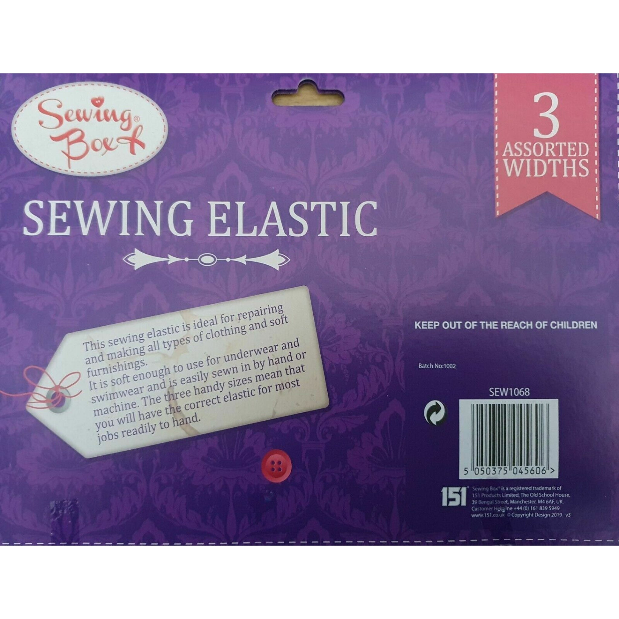 Beclen Harp 3x White Dressmaking Sewing Elastic Flat.Width,5mm, 8mm,12mm.Each 4 meters aprox