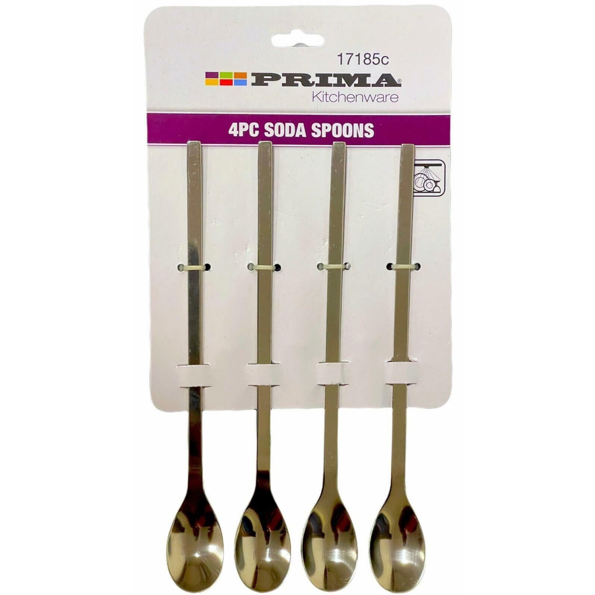 Beclen Harp 8 x Long Handled Cocktail Spoons Knickerbocker Latte Sundae Teaspoons Bar Tool