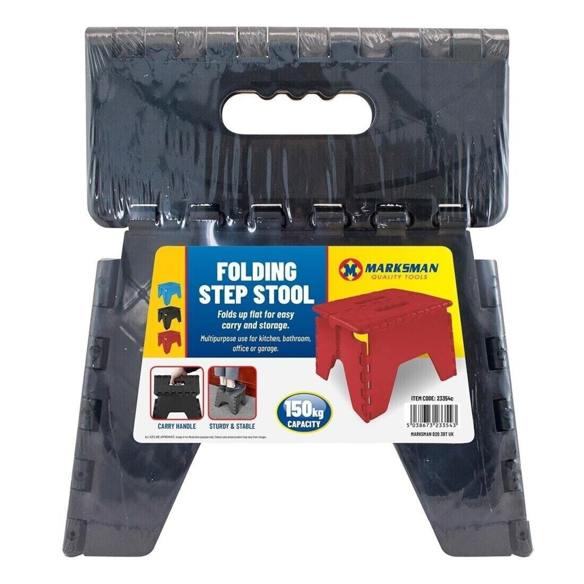 Beclen Harp Heavy Duty 150kg Small Folding Foldable Step Stool Multi Purpose Home Kitchen UK