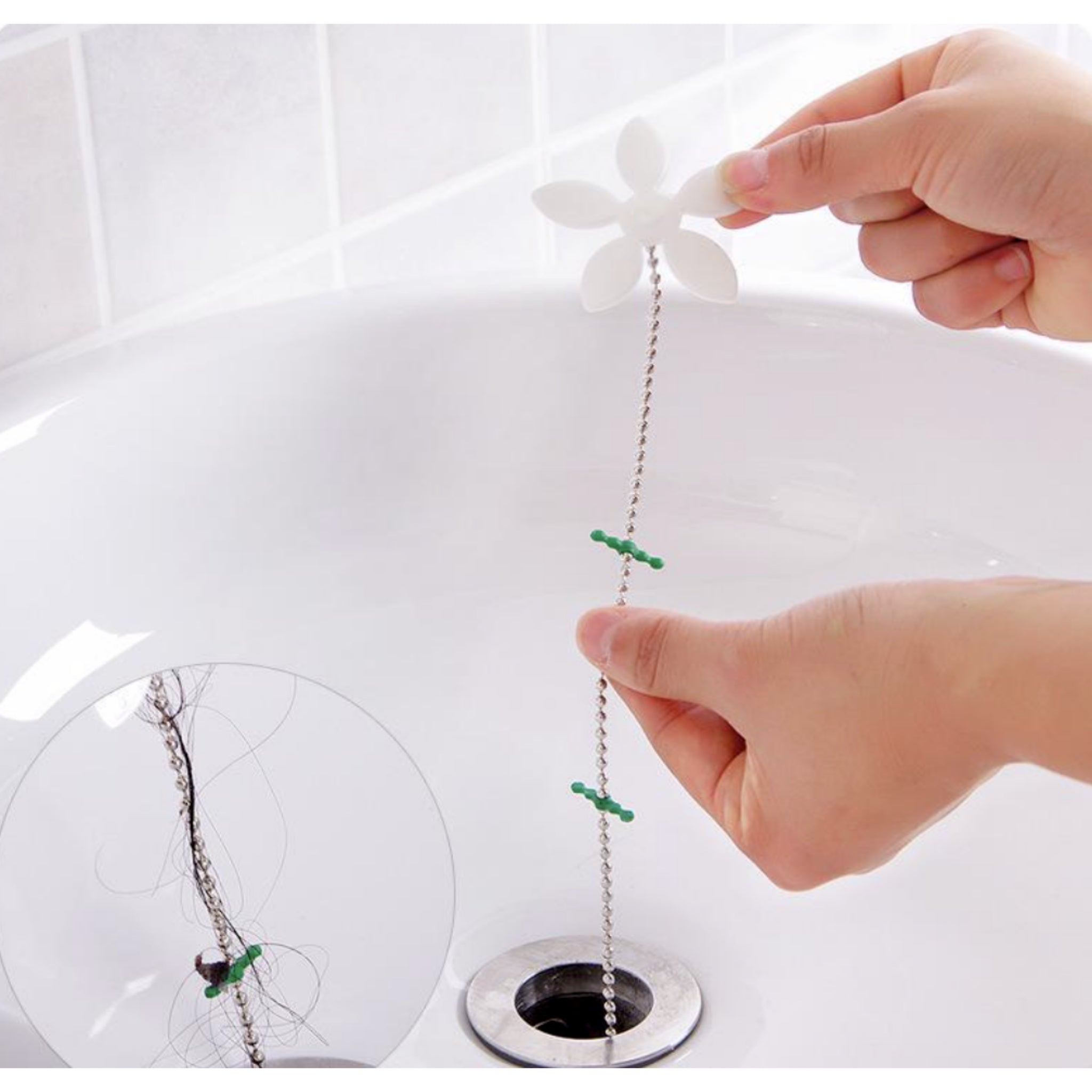 Beclen Harp 1Pk Plug Strainer Hair Catcher for Shower Drains, Bath Basin Plug Hole Strainer