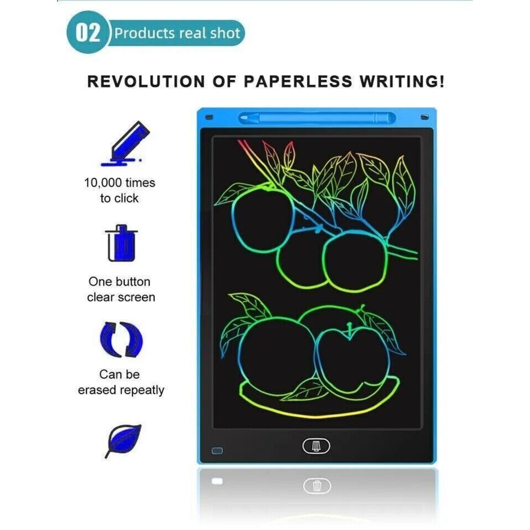 Beclen Harp 8.5" Digital LCD Electronic Writing Tablet Drawing Board Graphic Kids Gifts Toys