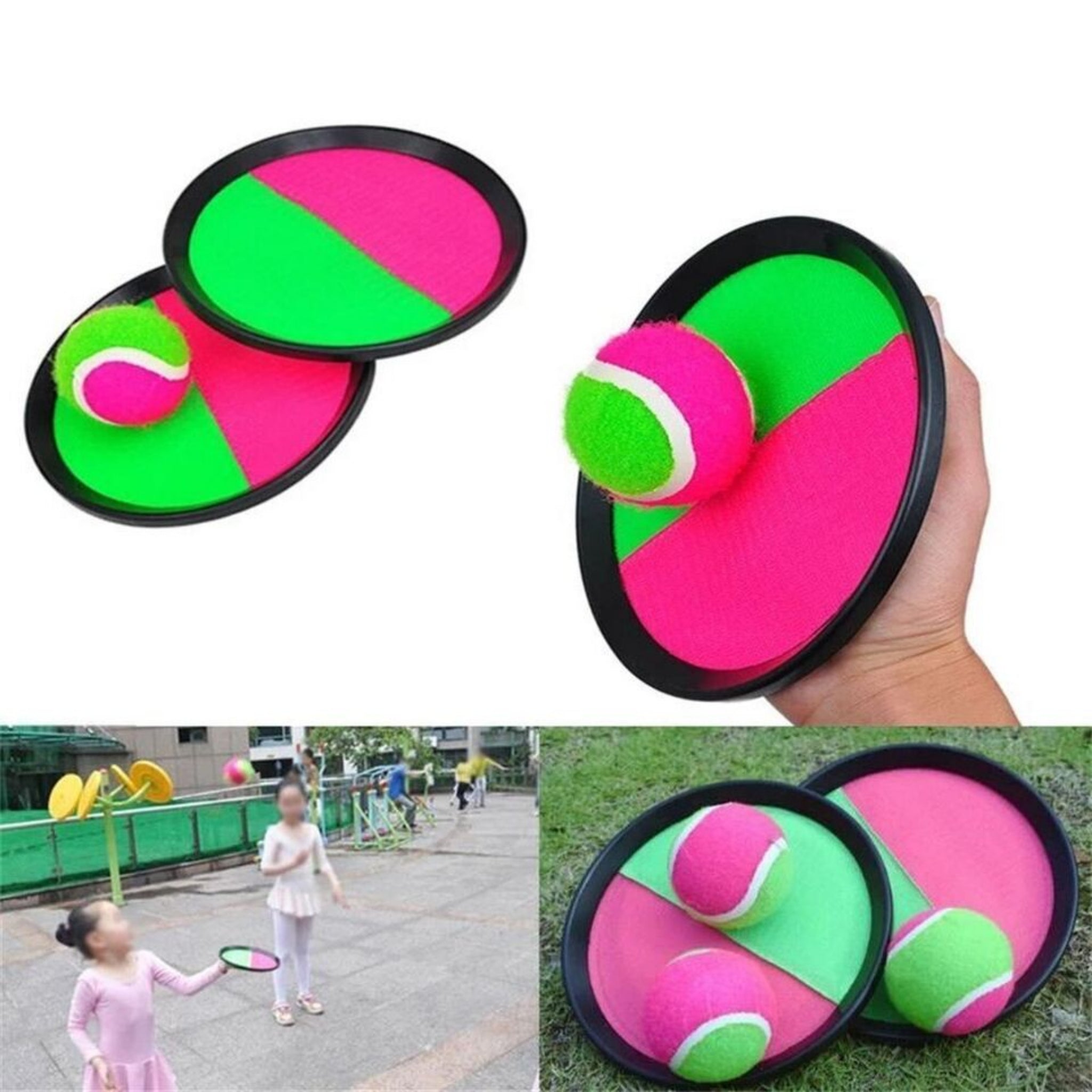 Beclen Harp TOSS & CATCH BEACH GARDEN GAME KIDS NOVELTY PADDLE THROW AND CATCH GAME TOY GIFT