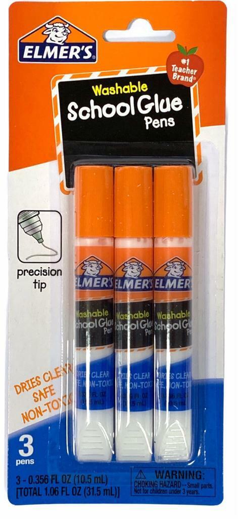 Beclen Harp 3Pcs Liquid School Glue Kids Making Art Slime Elmer's Washable Clear 10ml Perfect Fun for children craft glue