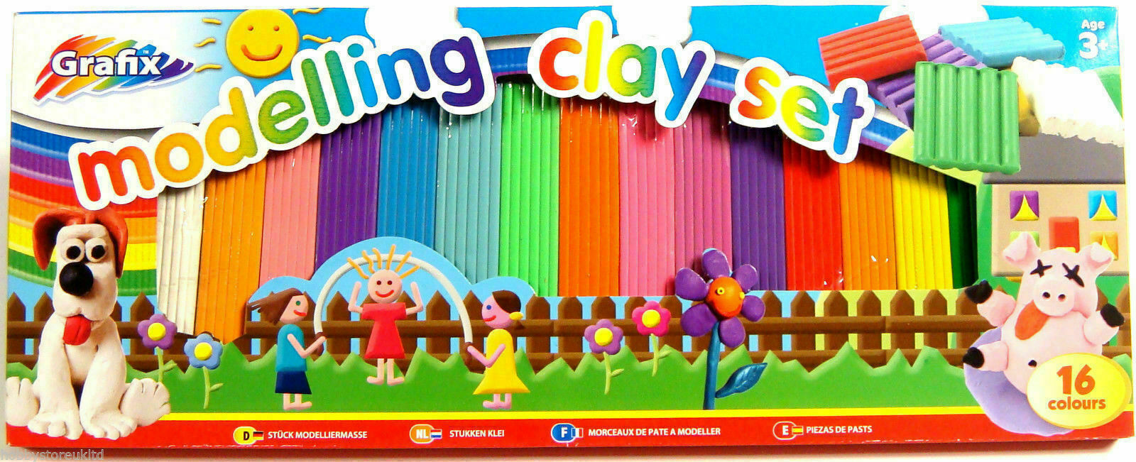 Beclen Harp Modelling Clay Set Plastercine 16 different Colours Kids Clay Craft Set Play Doh Party