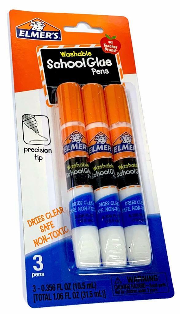 Beclen Harp 3Pcs Liquid School Glue Kids Making Art Slime Elmer's Washable Clear 10ml Perfect Fun for children craft glue