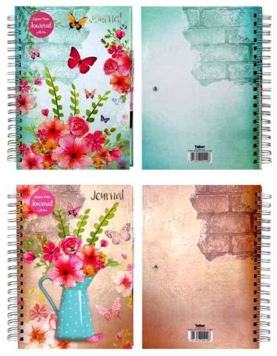Beclen Harp A5+ Quality Decorative Vintage Open Year Journal / Diary with Pen - 240 Pages
