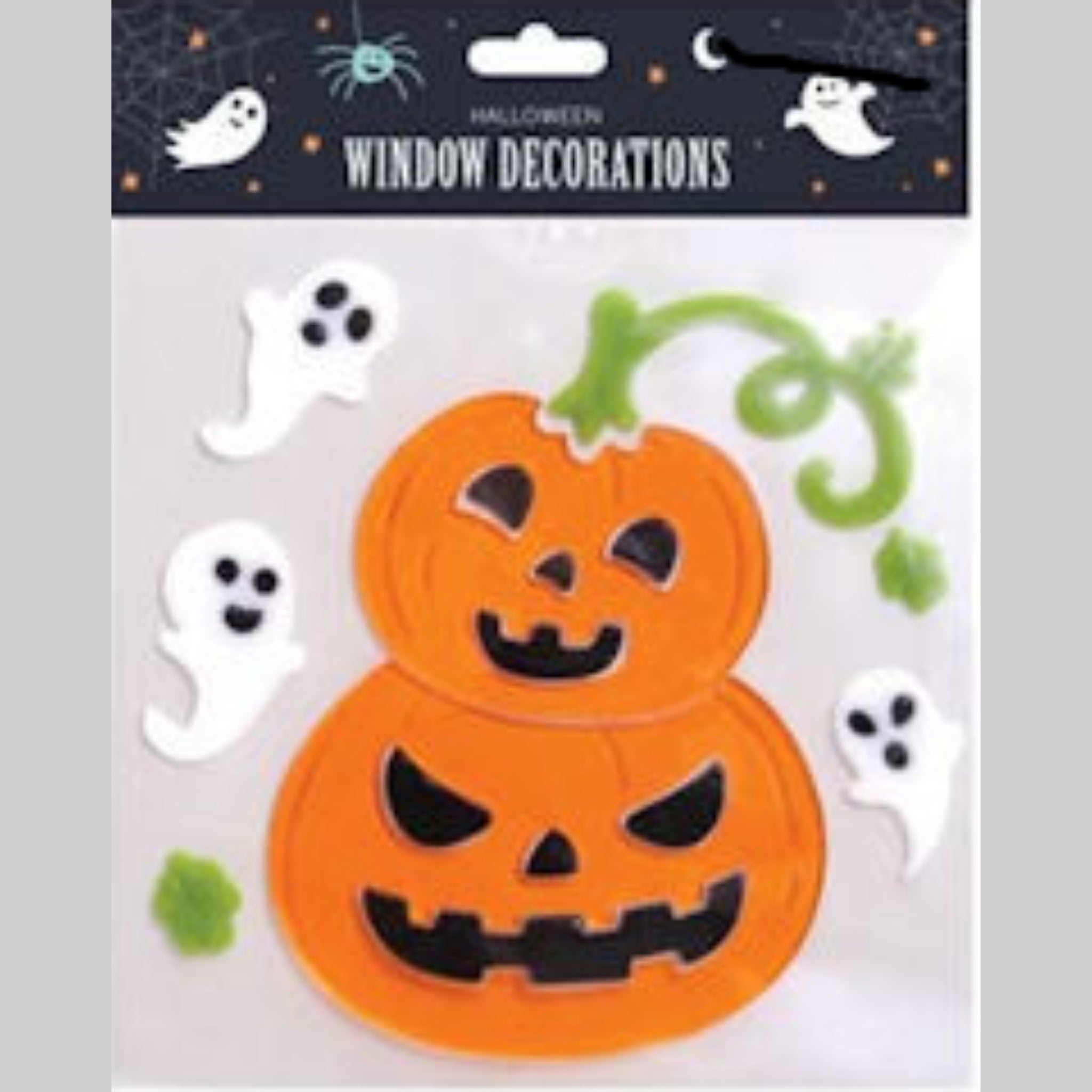 Beclen Harp Halloween Character Gel Clings Window Stickers Decoration/ Assorted Boo To You Trick To Treat Spooky Scary House Party Decorations