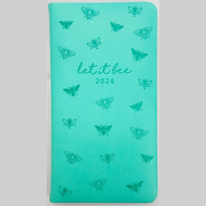Beclen Harp 2024 Slim Size Hardback Planner Organiser Diary Week To View/ WTV Easy To Go Full Year Diary