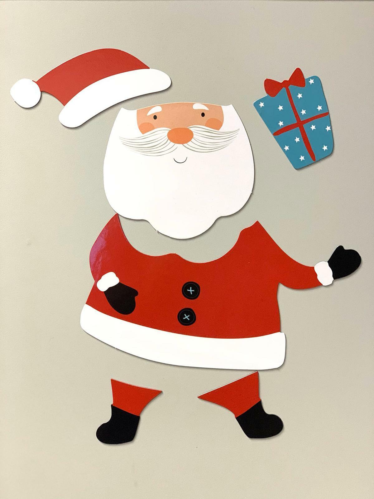 Beclen Harp Santa Reindeer Christmas Fridge Refrigerator Magnet Freezer Xmas Decoration Fun