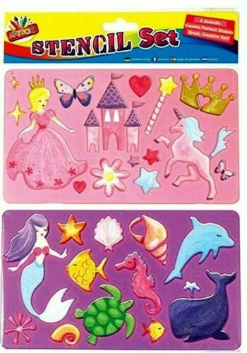 Beclen Harp Stencil Set Letters Alphabet Craft Numbering Signs Perfect Text Unicorn Dinosaur